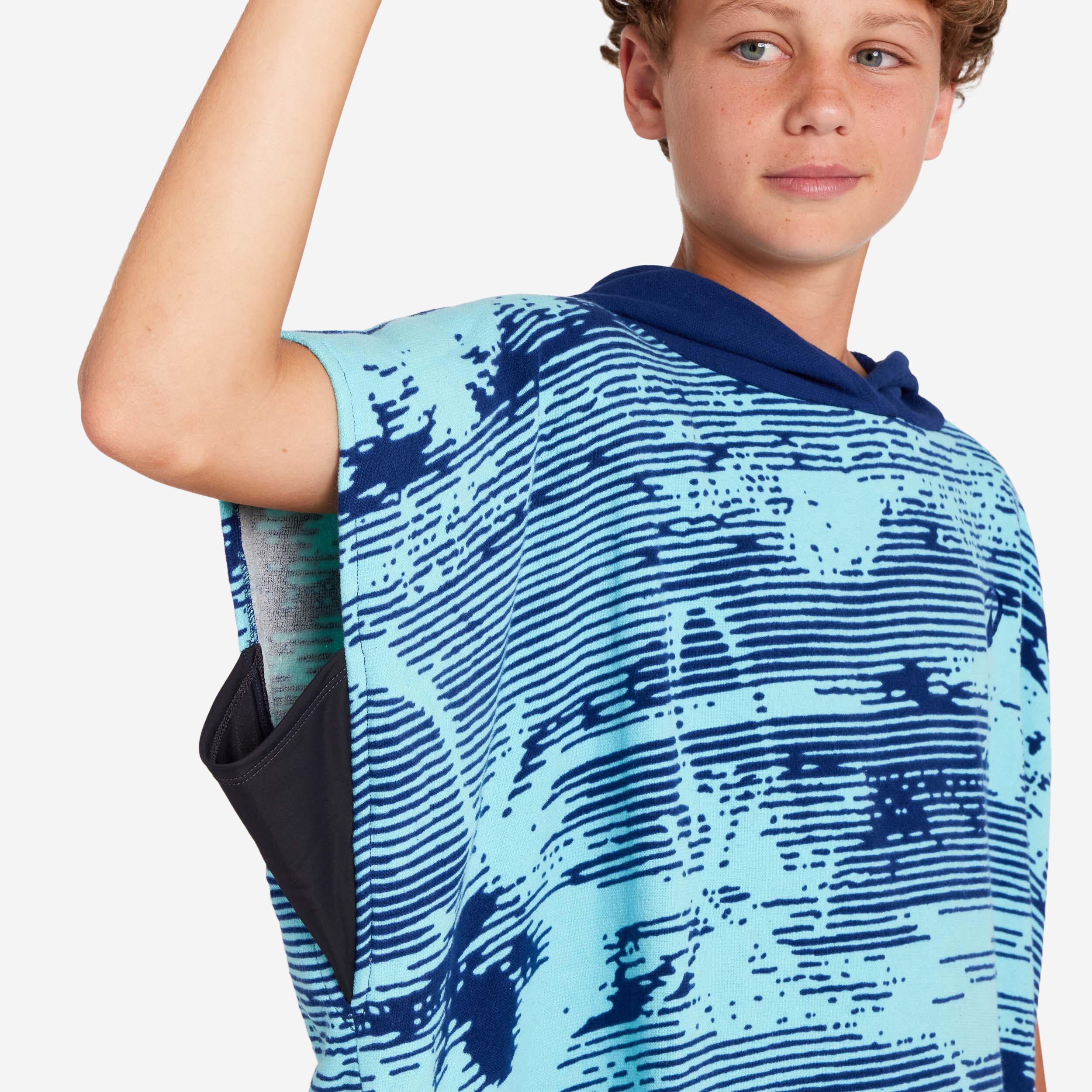 Surfponcho voor kinderen 550 View blauw 4/7