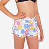 Girls’ surfing swim shorts - Katy azalea white