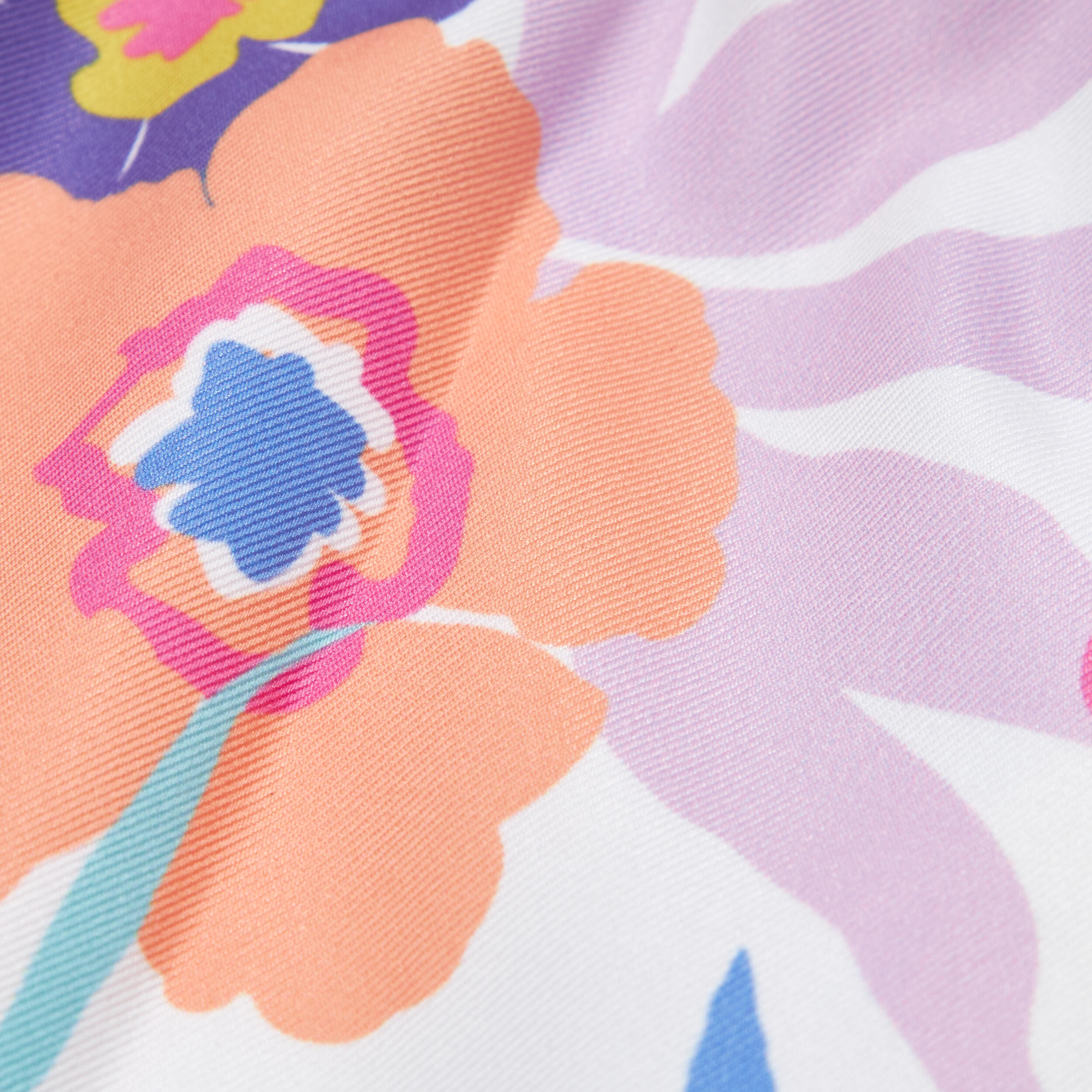 Girls’ surfing swim shorts - Katy azalea white