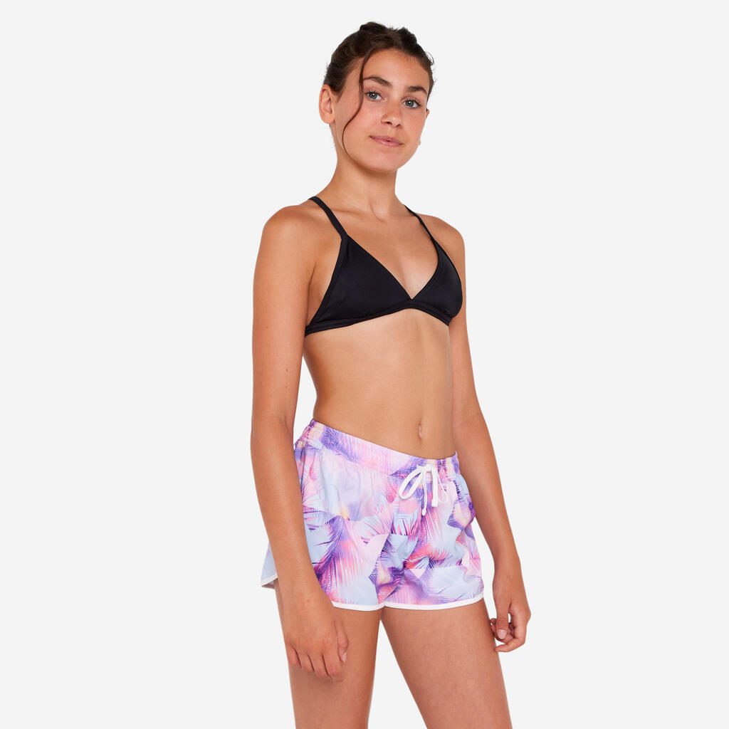 Short de bain surf Fille - Katy posy rose