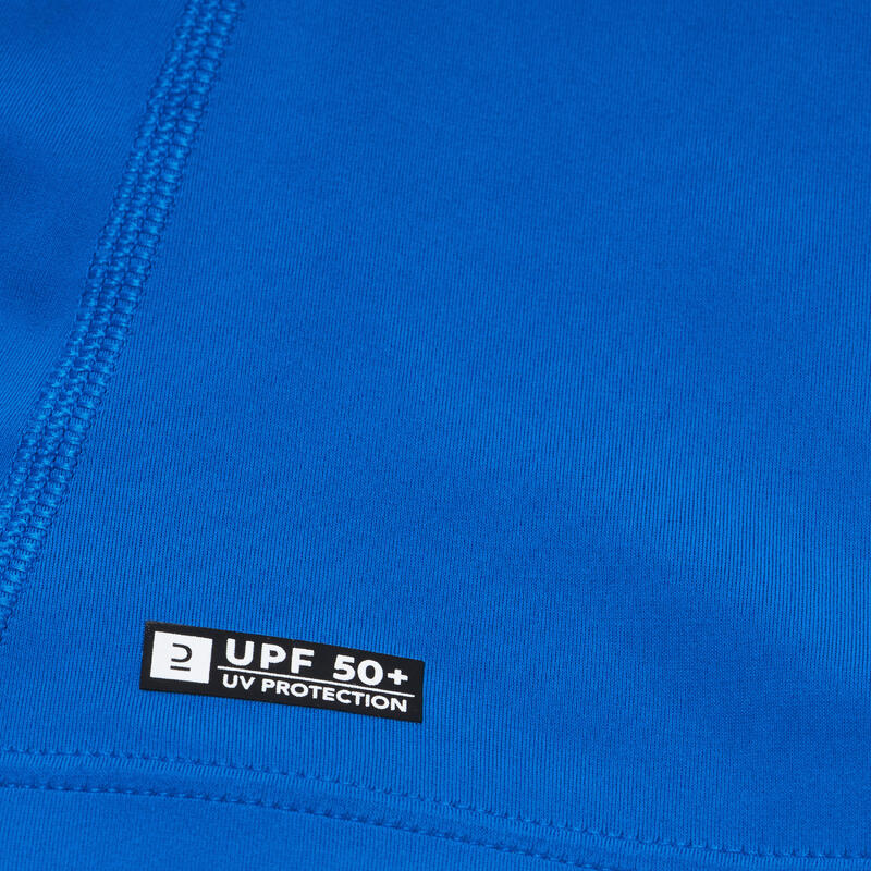 T-shirt anti uv manches courtes Garçon - 500 vert et bleu