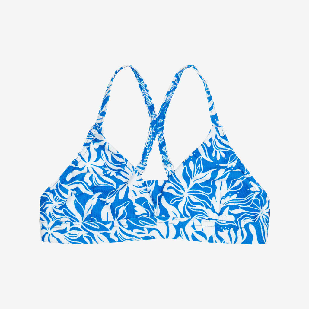 Bikini-Oberteil Mädchen Lizy Cobe blau/weiß