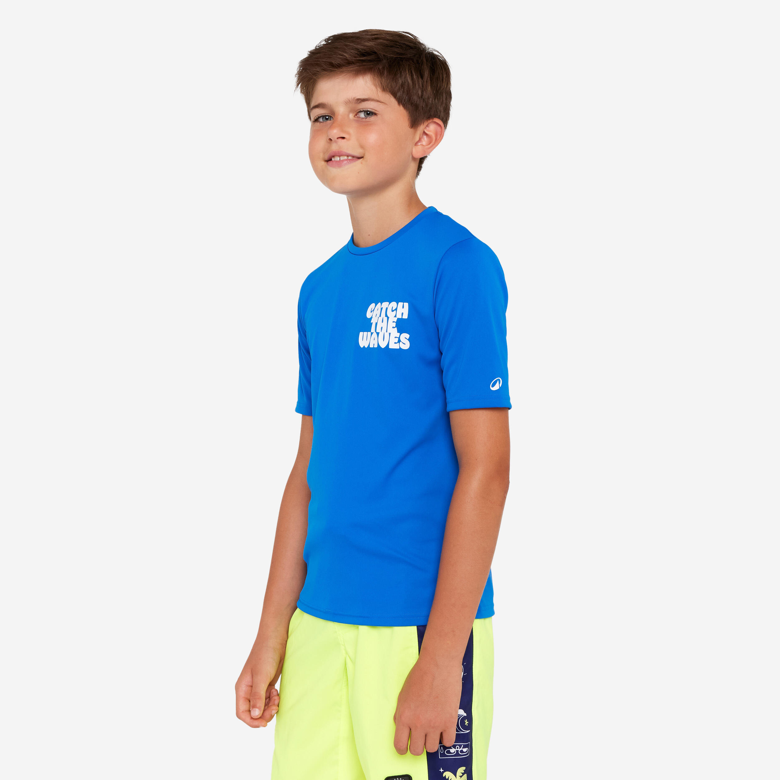 Tricou anti UV 100 UPF50+, UV>95% Albastru Copii