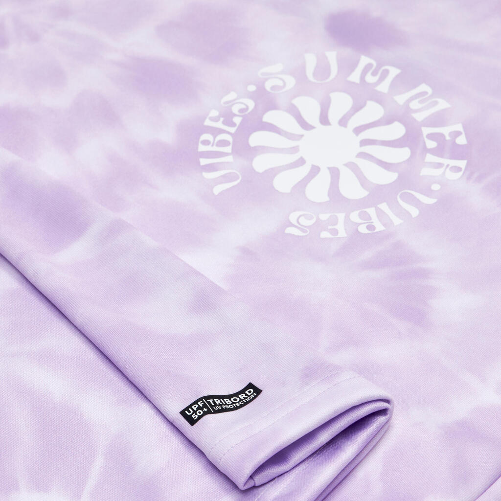 חולצת טי קצרה עם הגנת UV לילדים  - 100 Quiver לבן