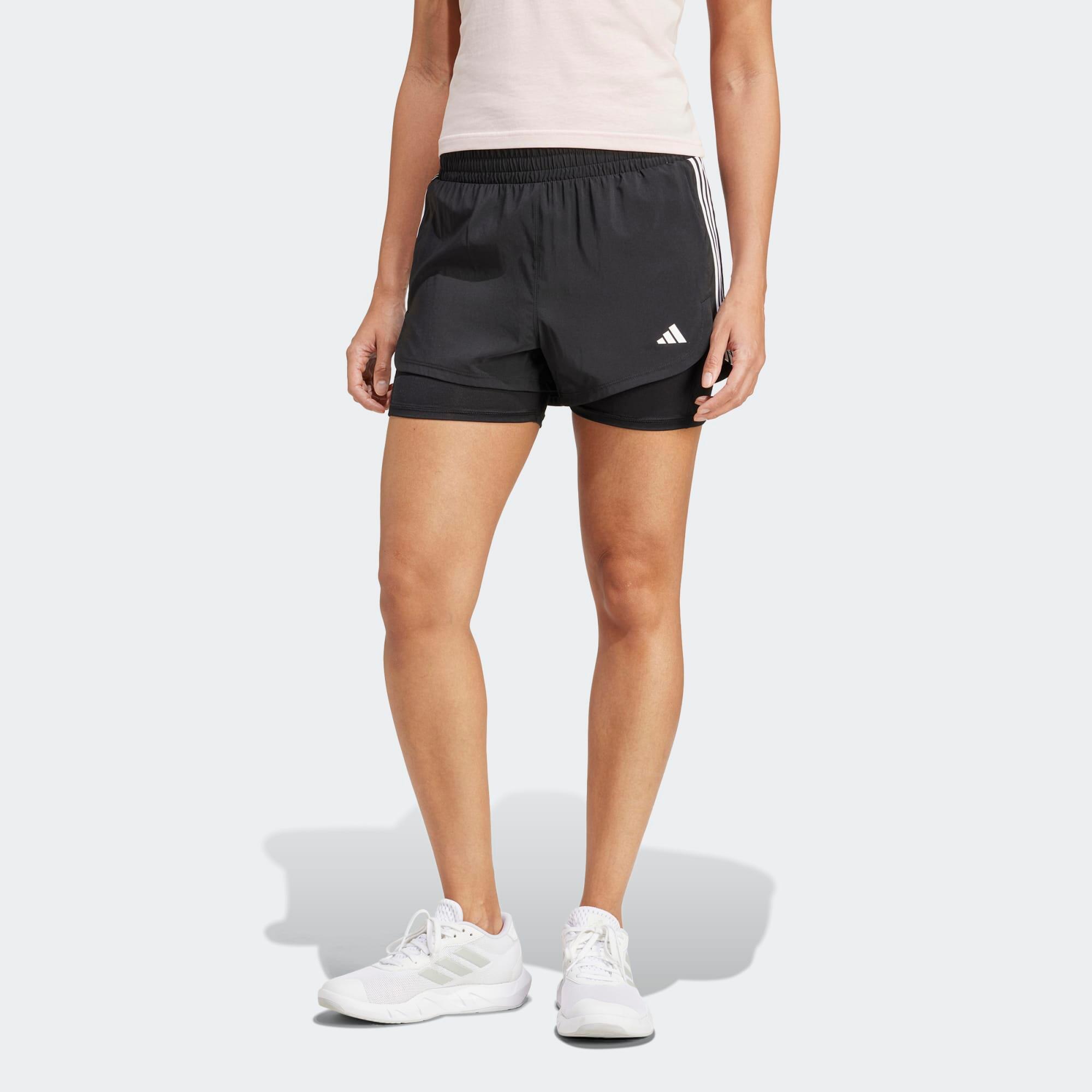 Női fitnesz rövidnadrág, 2 az 1-ben Adidas akciós termékkép 1