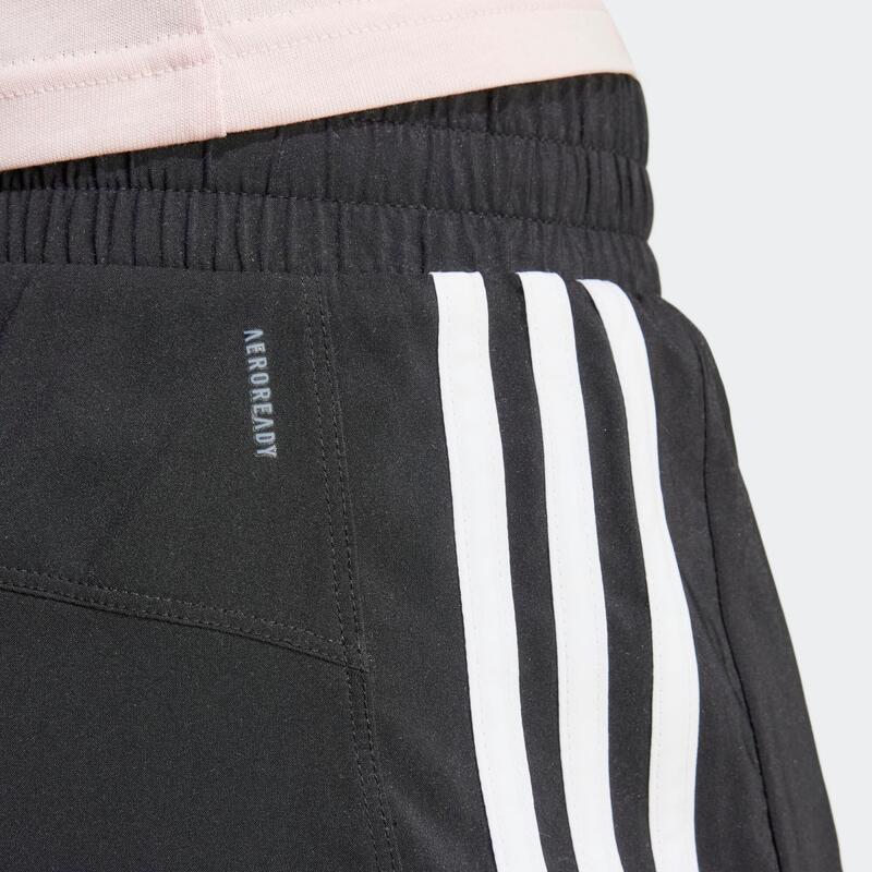 Short de fitness 2 en 1 femme, noir