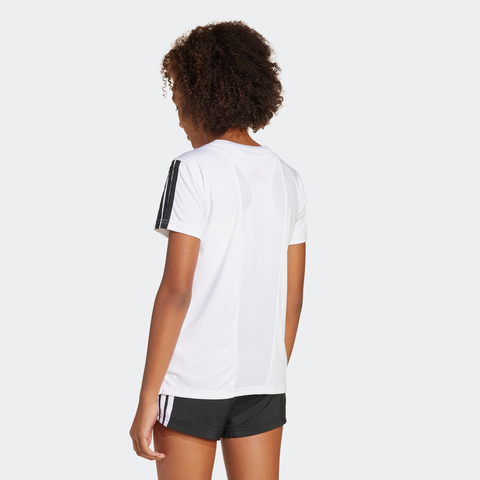 T-shirt de sport fille, blanc 2/5