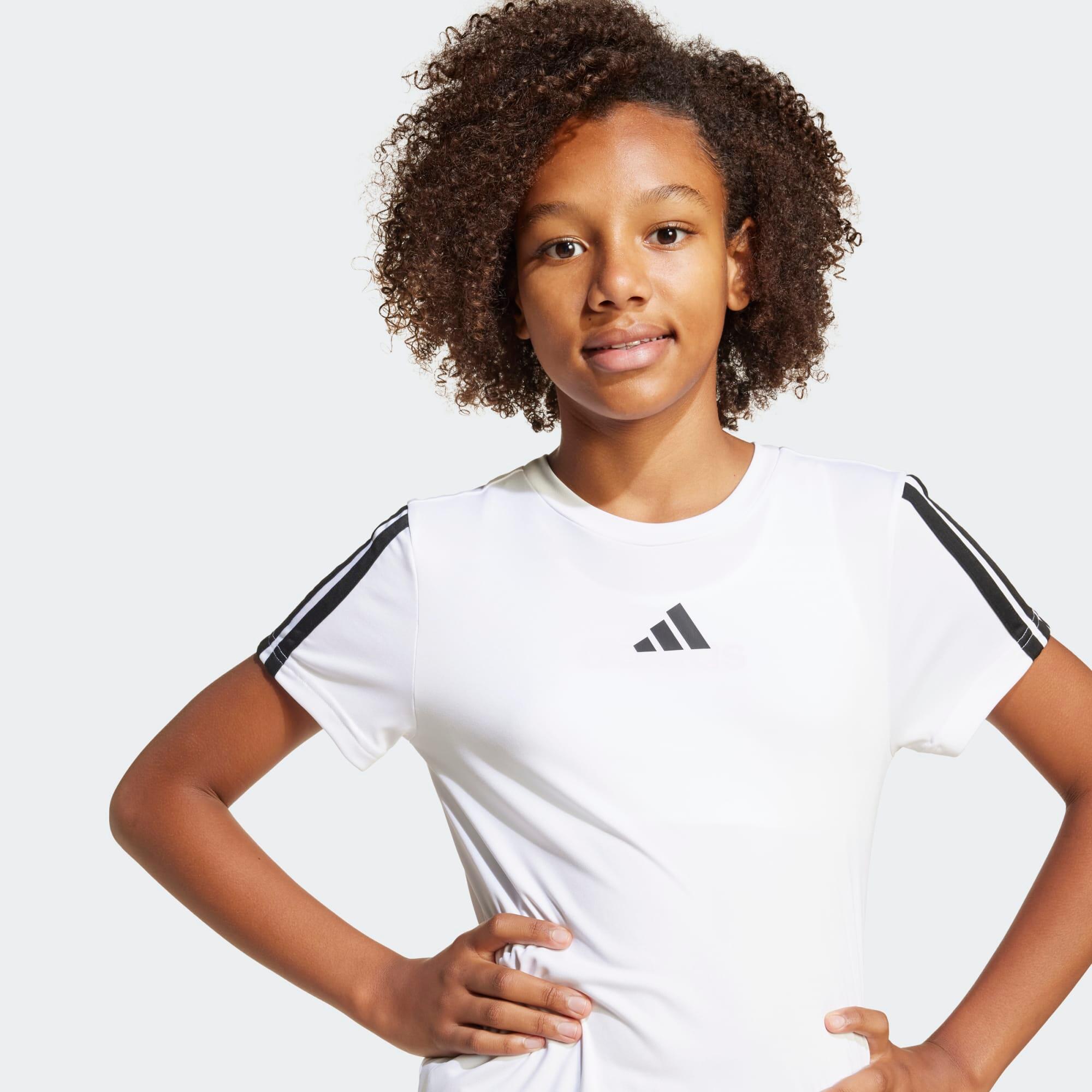 T-shirt de sport fille, blanc 4/5