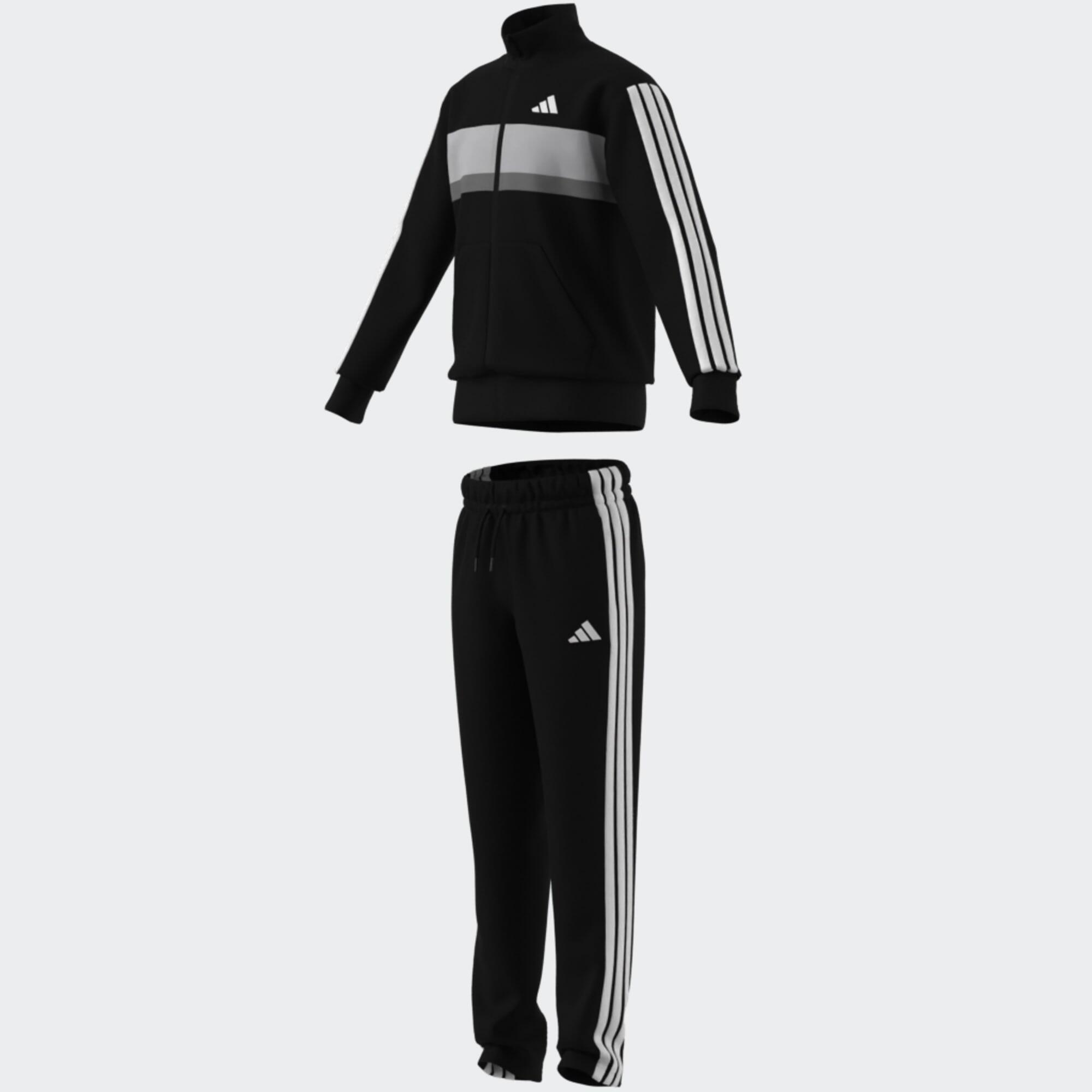 Tuta bambino ginnastica ADIDAS TIBEIRO poliestere nero-bianco 2/13