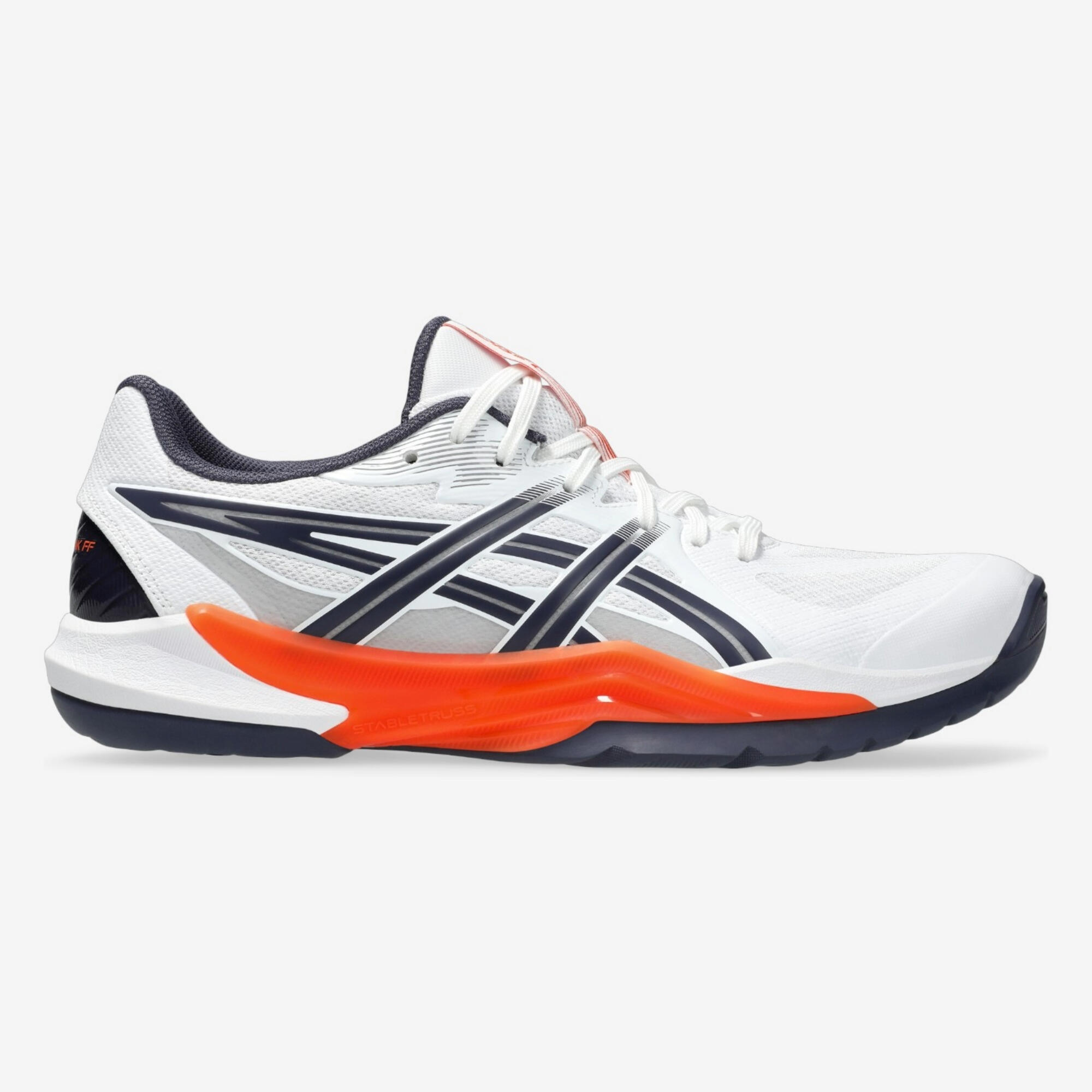 Sabatilles d'handbol adult - Asics Powerbreak FF blanc / taronja 4/4