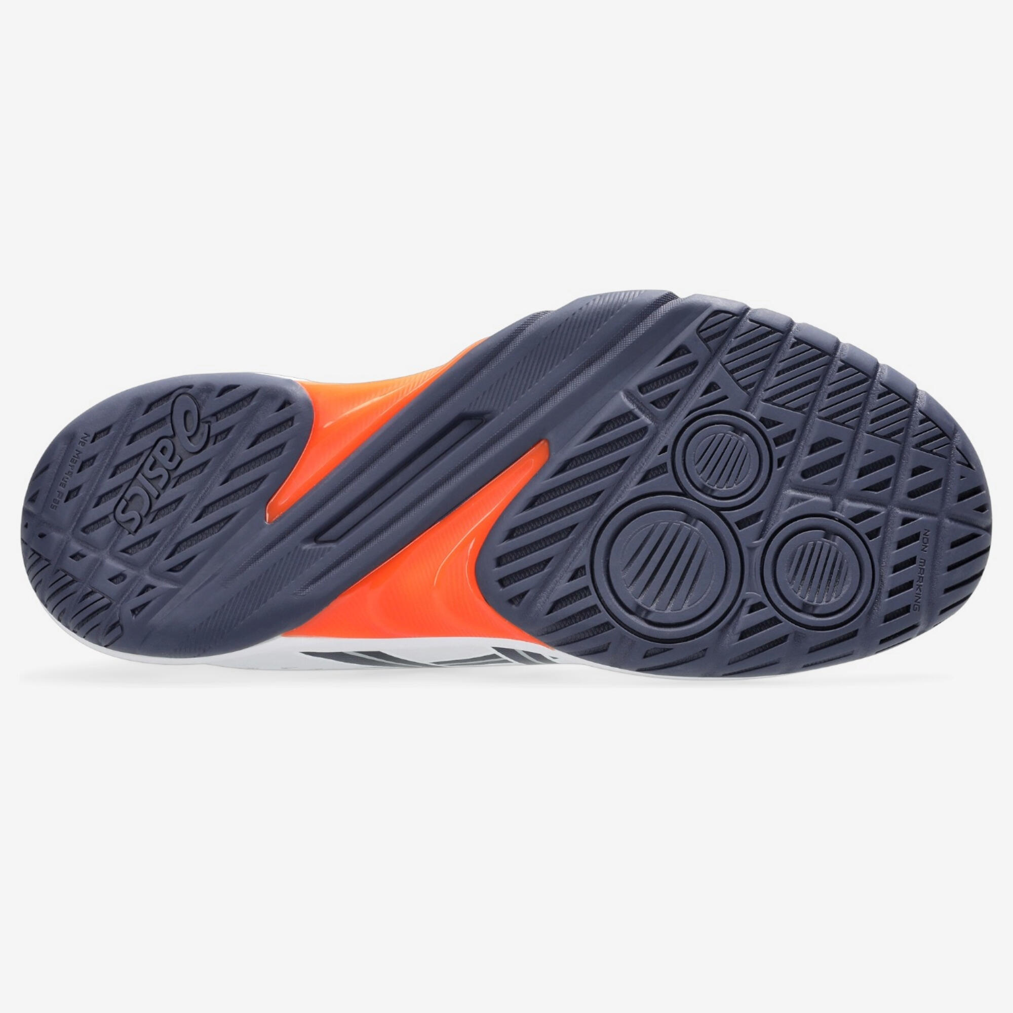 Sabatilles d'handbol adult - Asics Powerbreak FF blanc / taronja 2/4