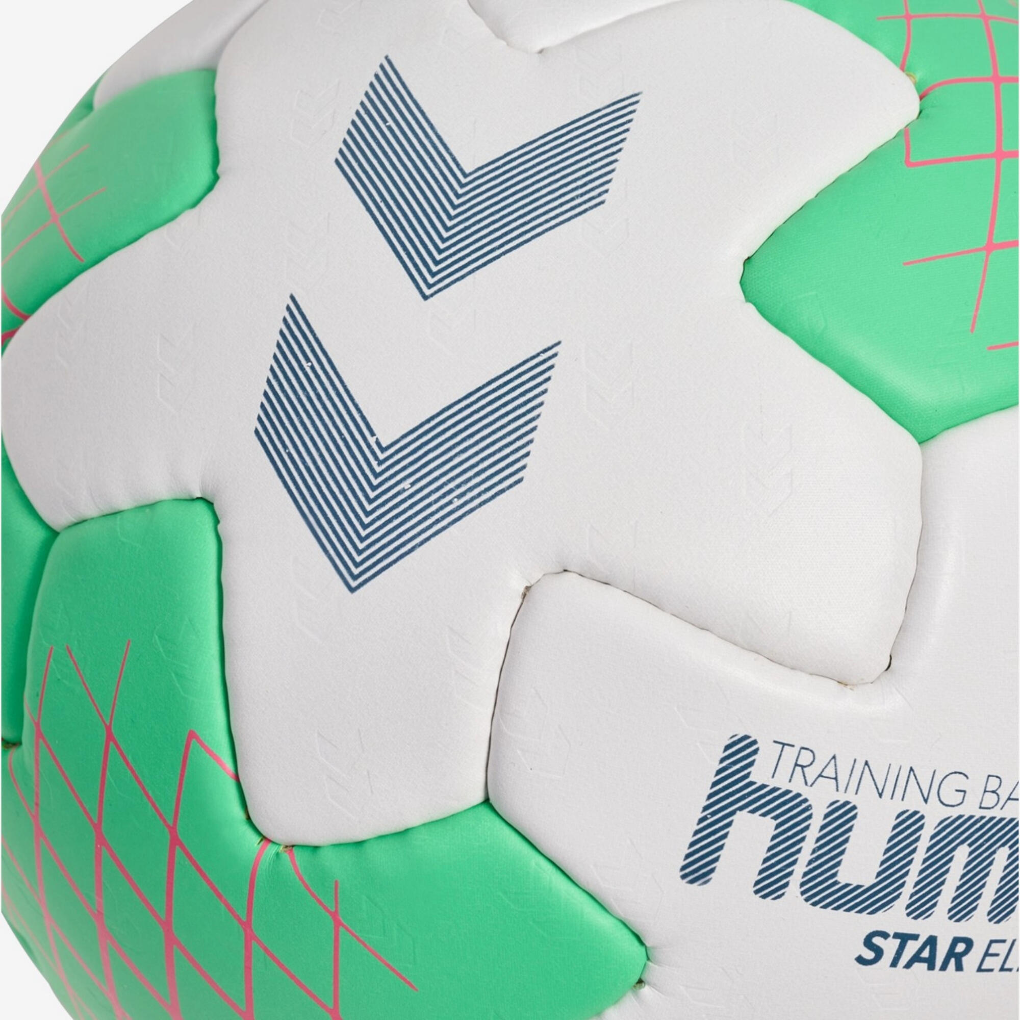 Handball Star Elite Size 2 - White/Green 4/4