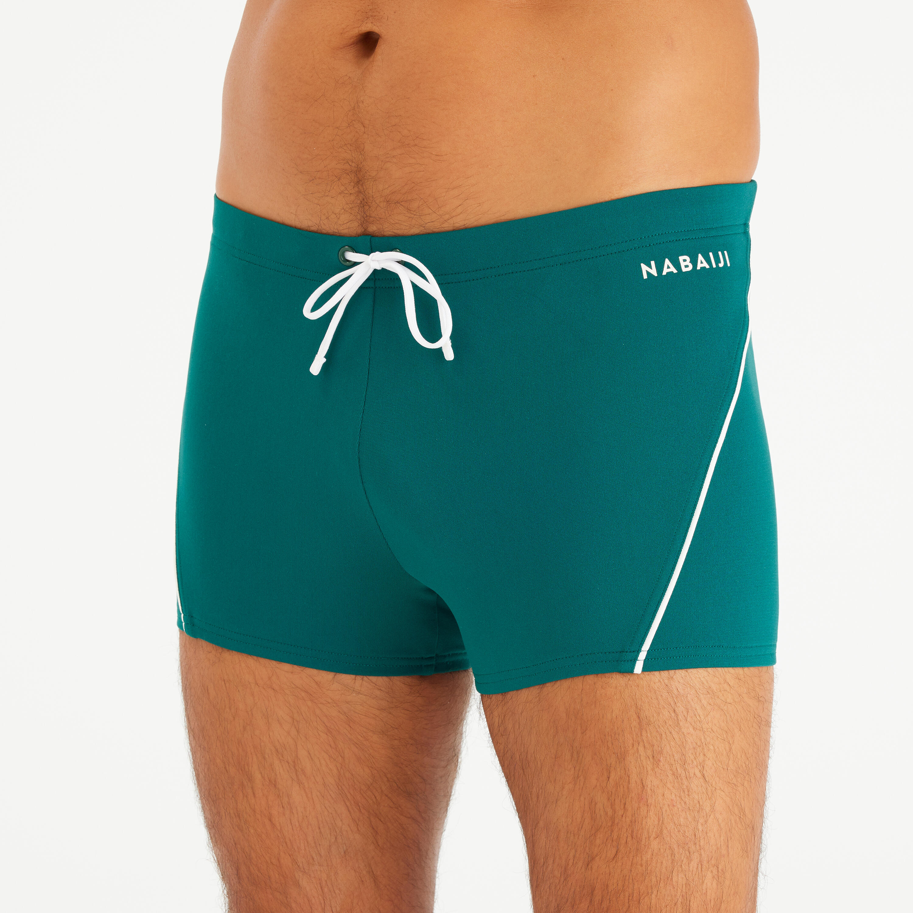 DECATHLON Pánske boxerkové plavky 100 Plus zelené S · záber 6