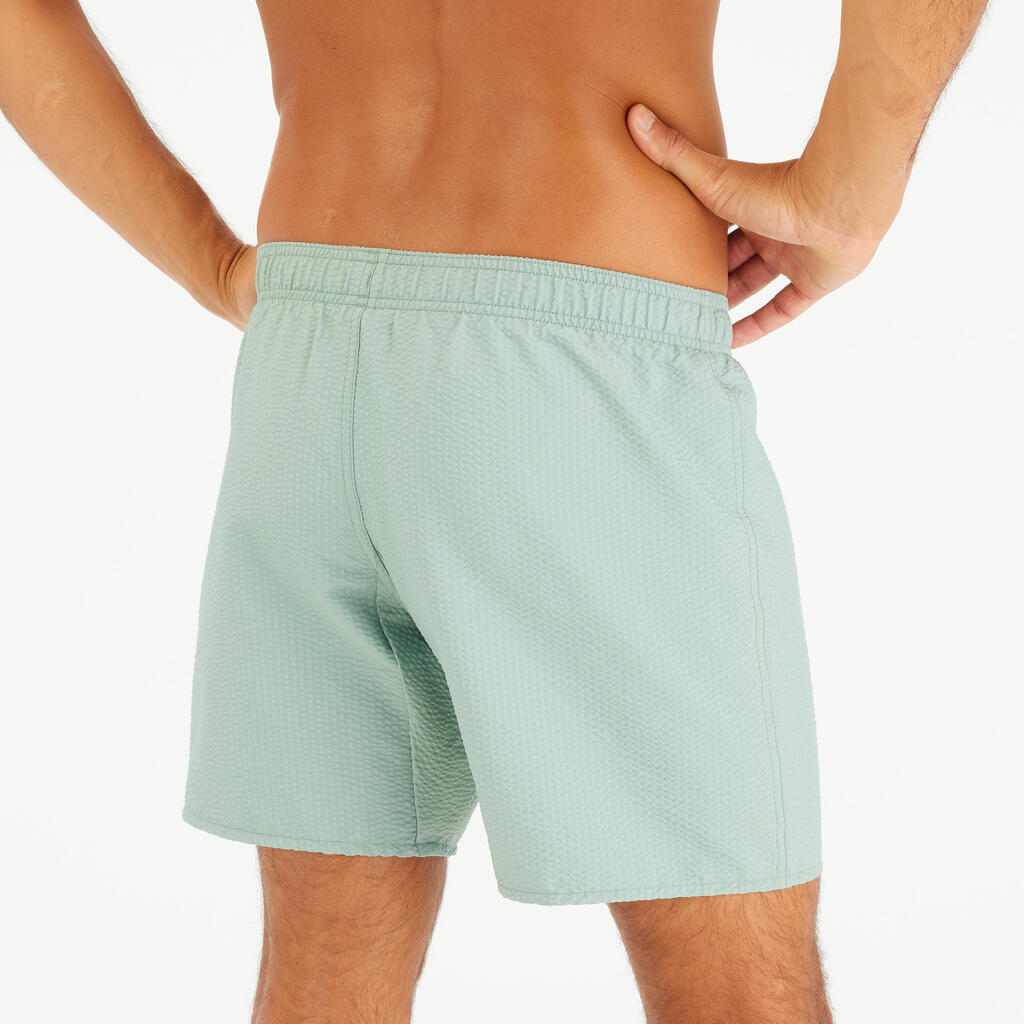 Short de bain natation Homme - 100 texturé kaki