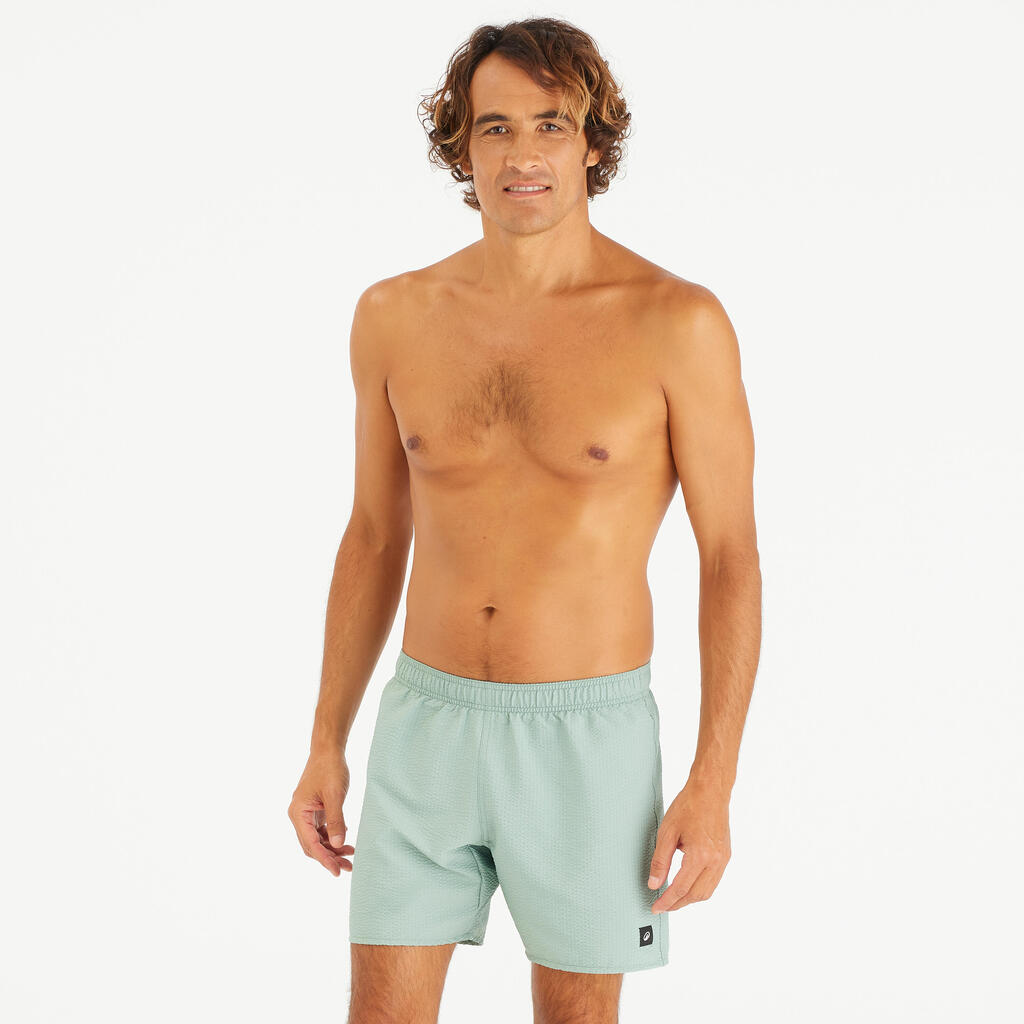 Short de bain natation Homme - 100 texturé kaki