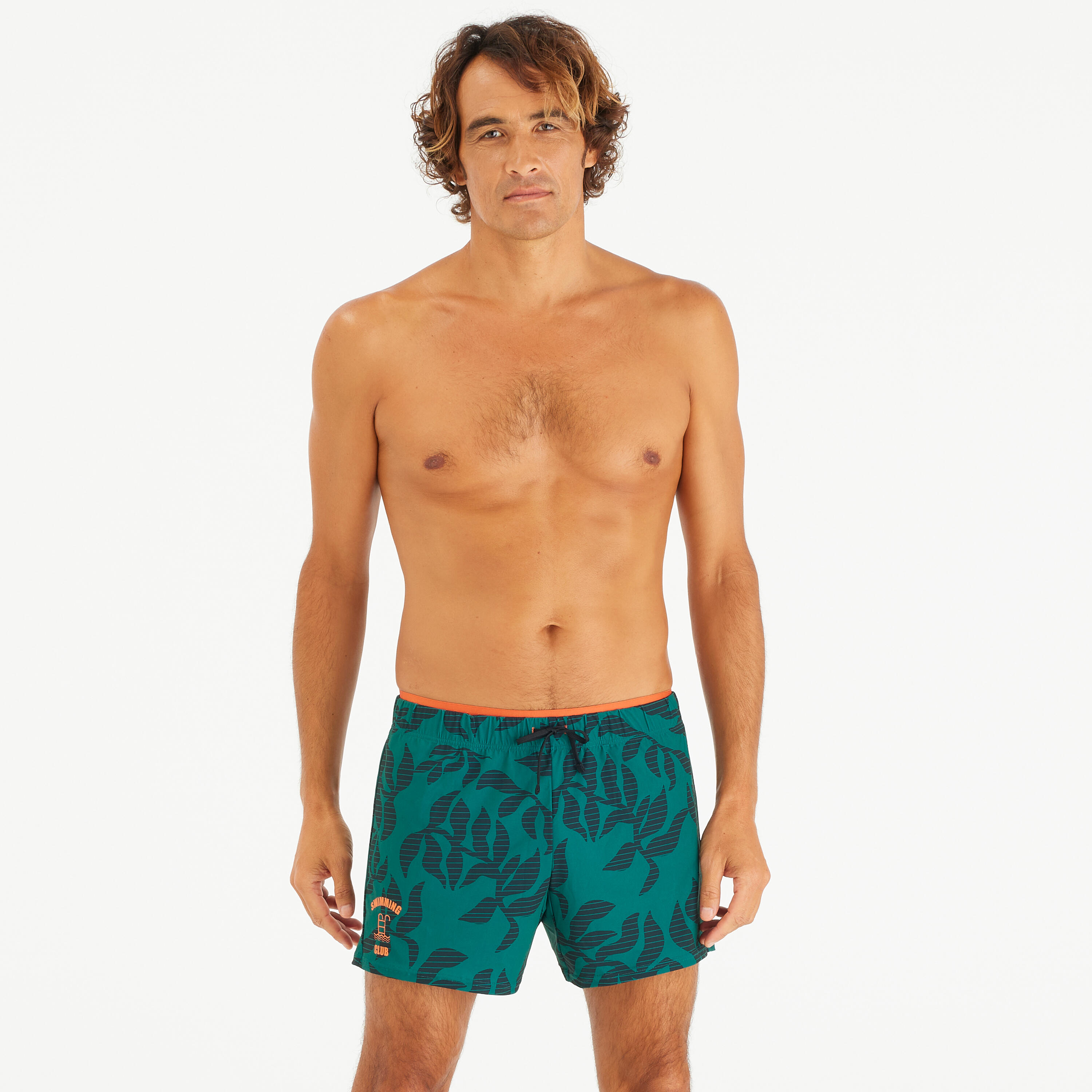 Korte heren zwemshort 100 orga groen 2/8