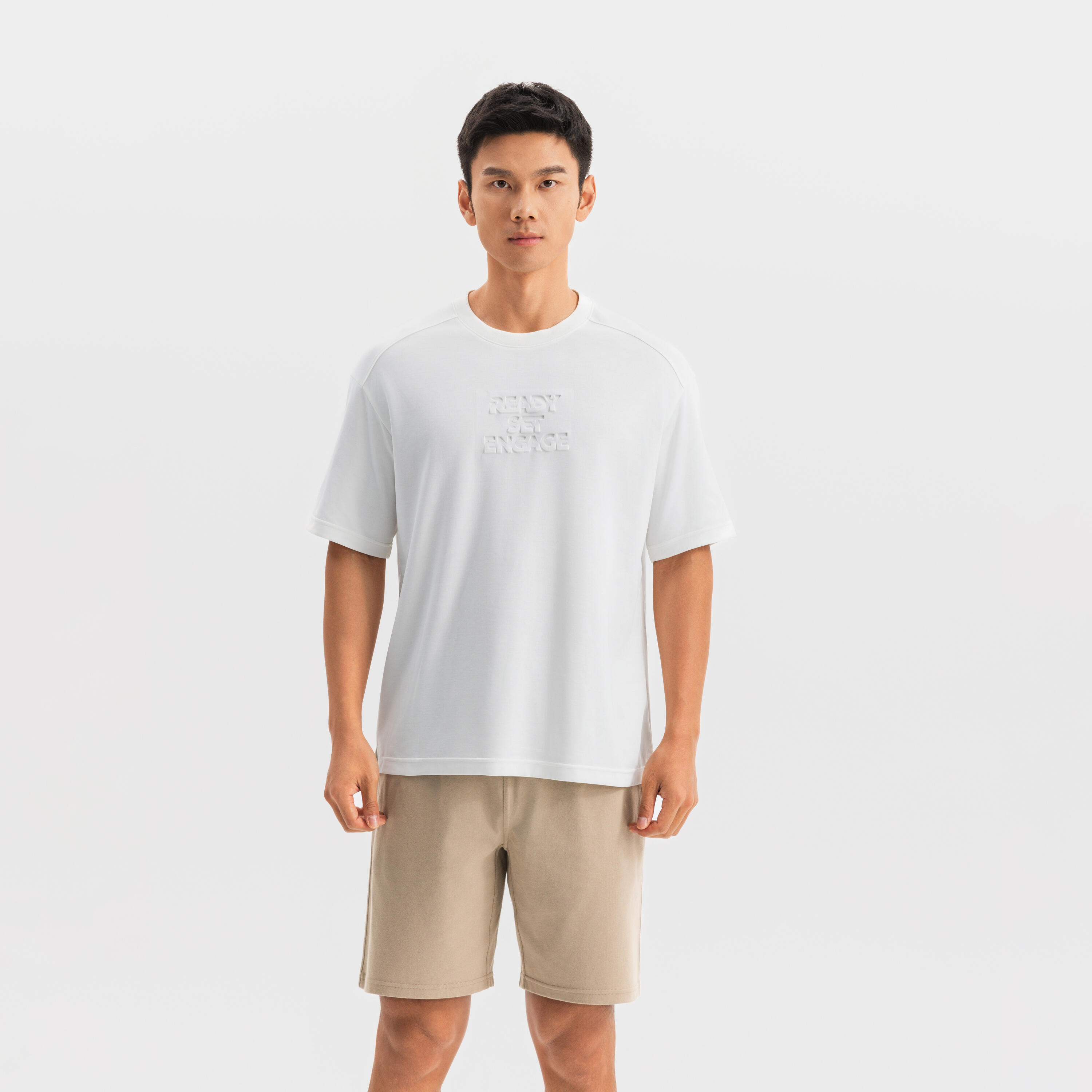 TRAINING MEN COOLMAX® COOLING T-SHIRT, cotton white TRAINING MEN COOLMAX® COOLING T-SHIRT, cotton white