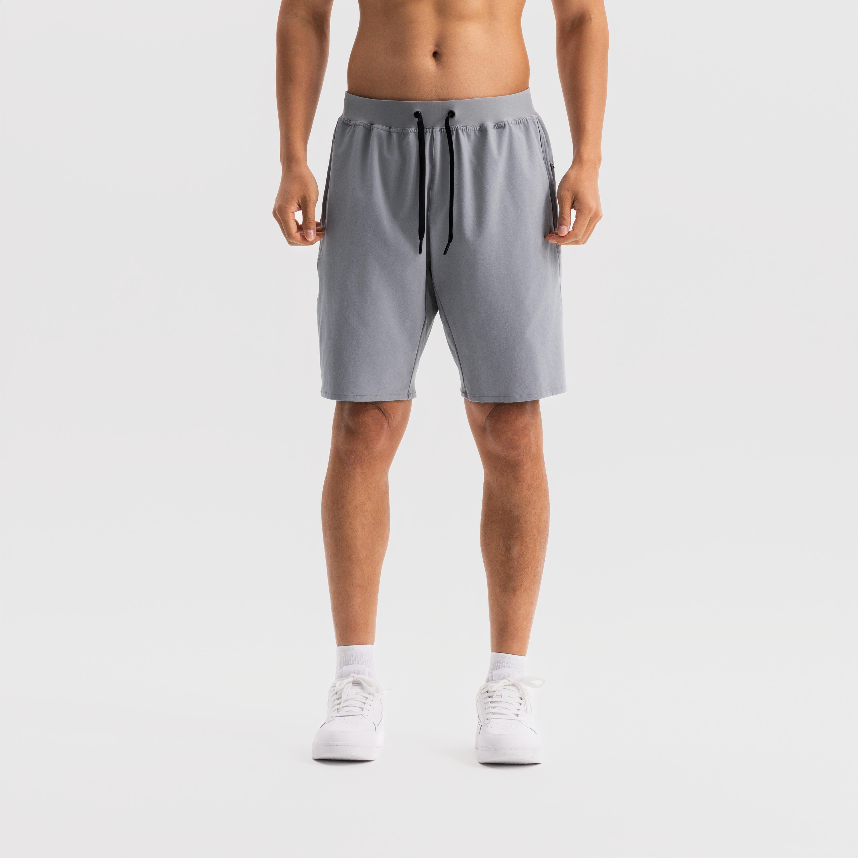 Men's Fitness Cardio Training Shorts 500 - Flint Grey-image-1