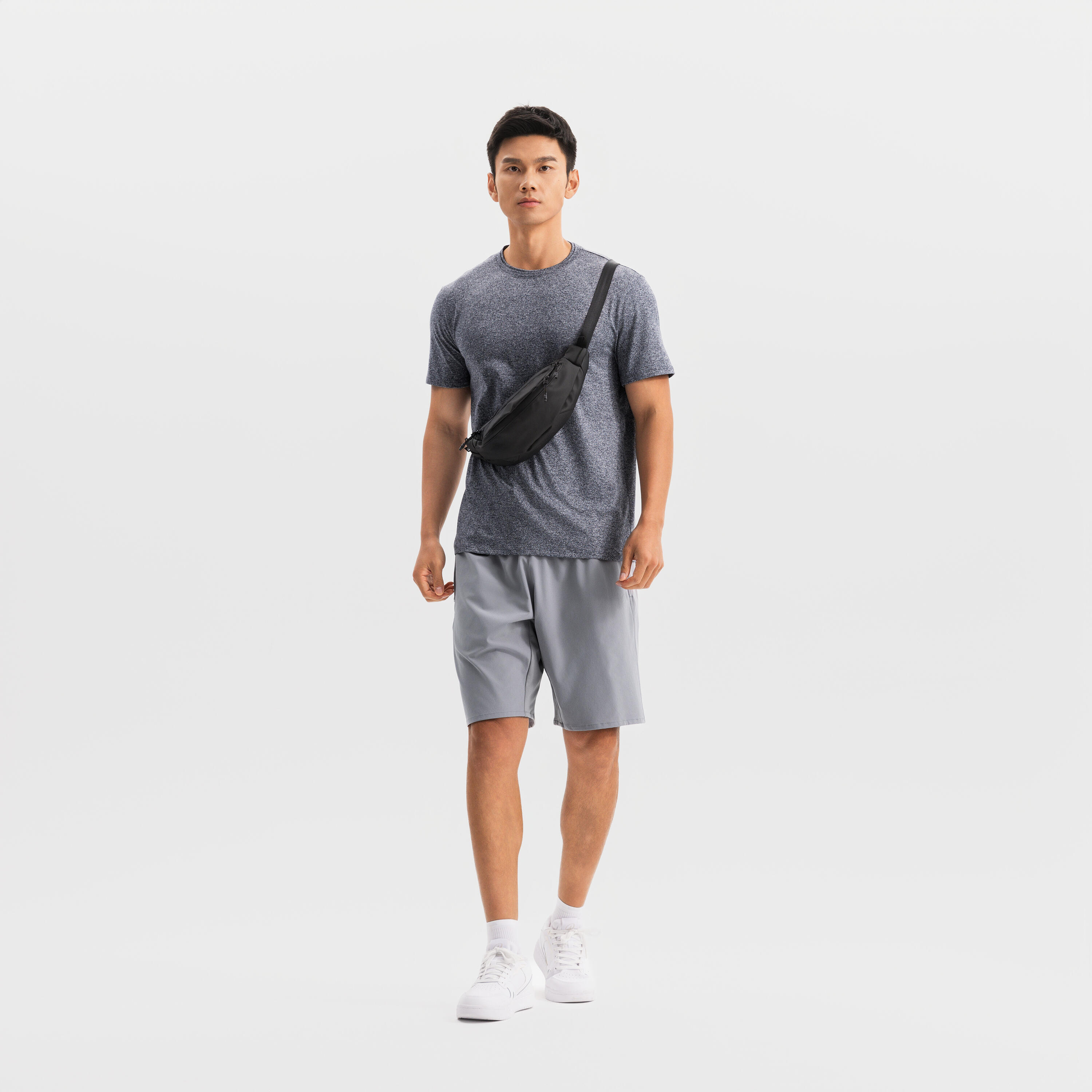 Short de fitness gris para hombre 500 5/9