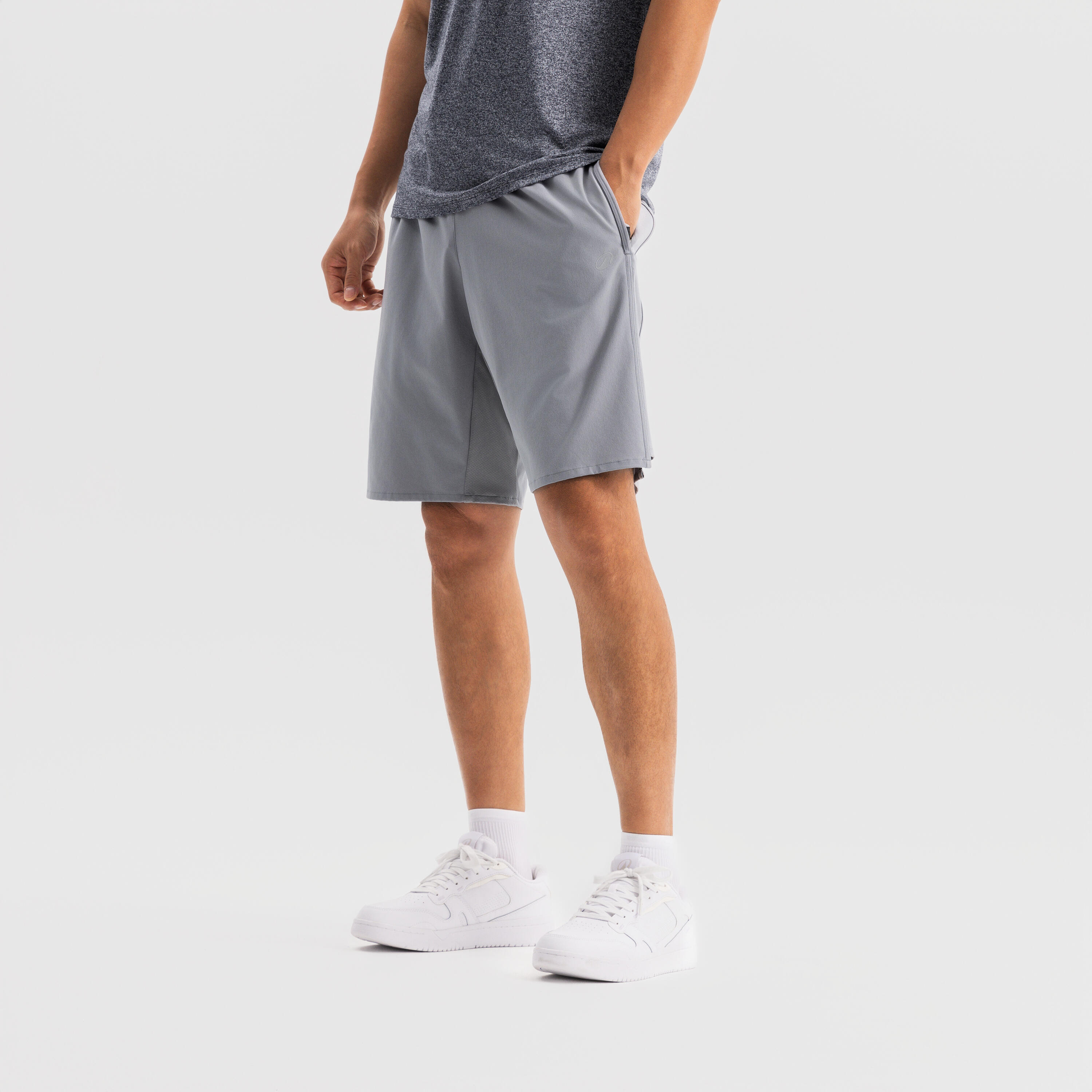 Short de fitness gris para hombre 500 4/9