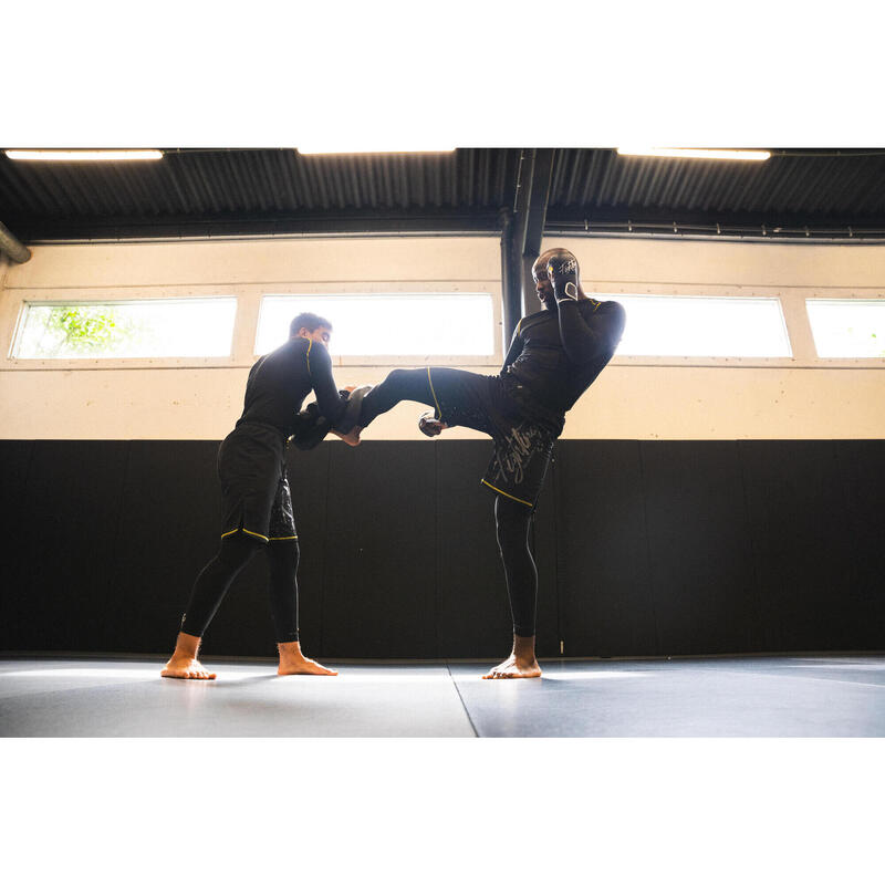 Colanți de MMA Negru și galben Bărbați