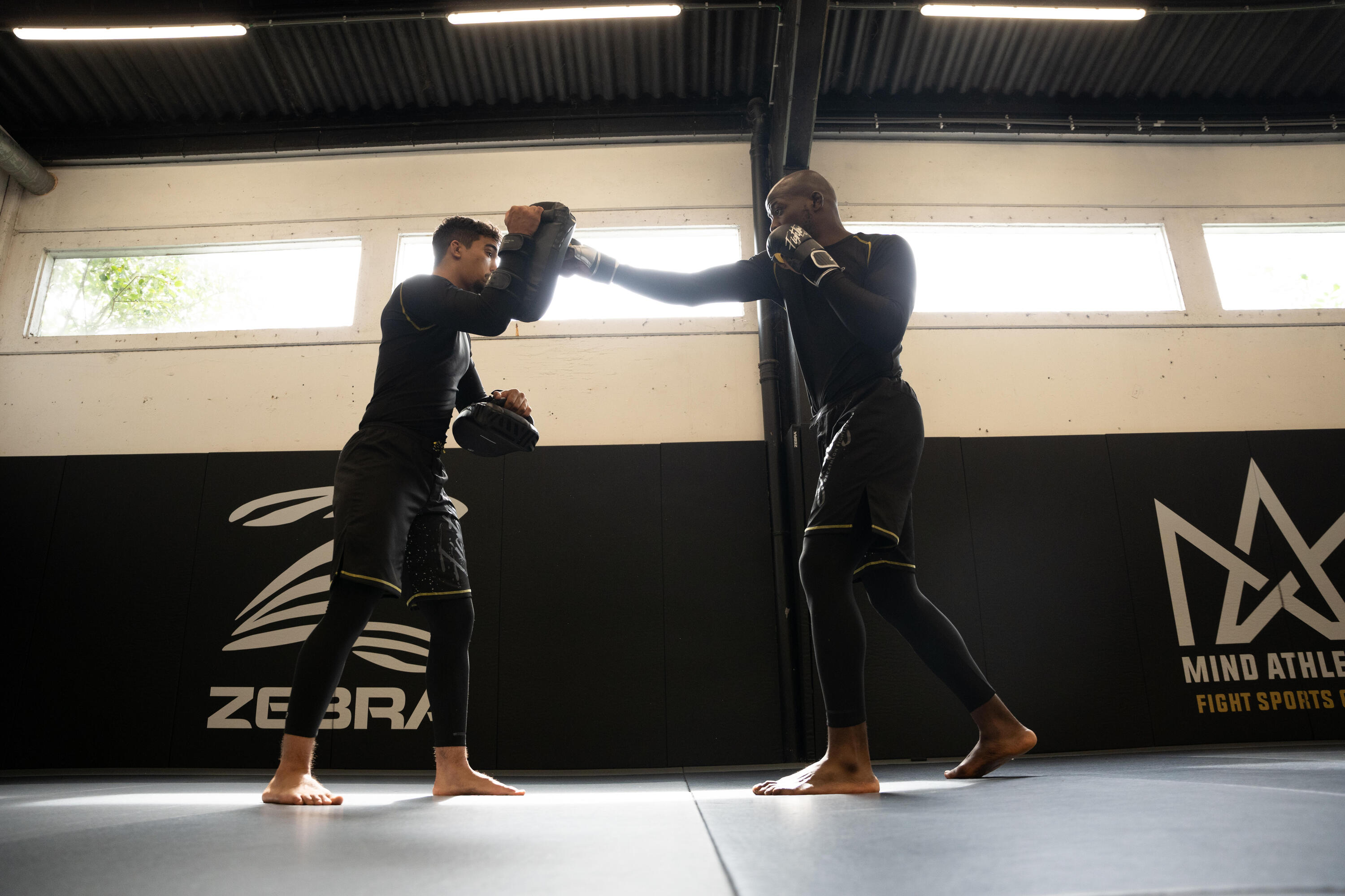 Leggings MMA Hombre Negro-Amarillo 7/8