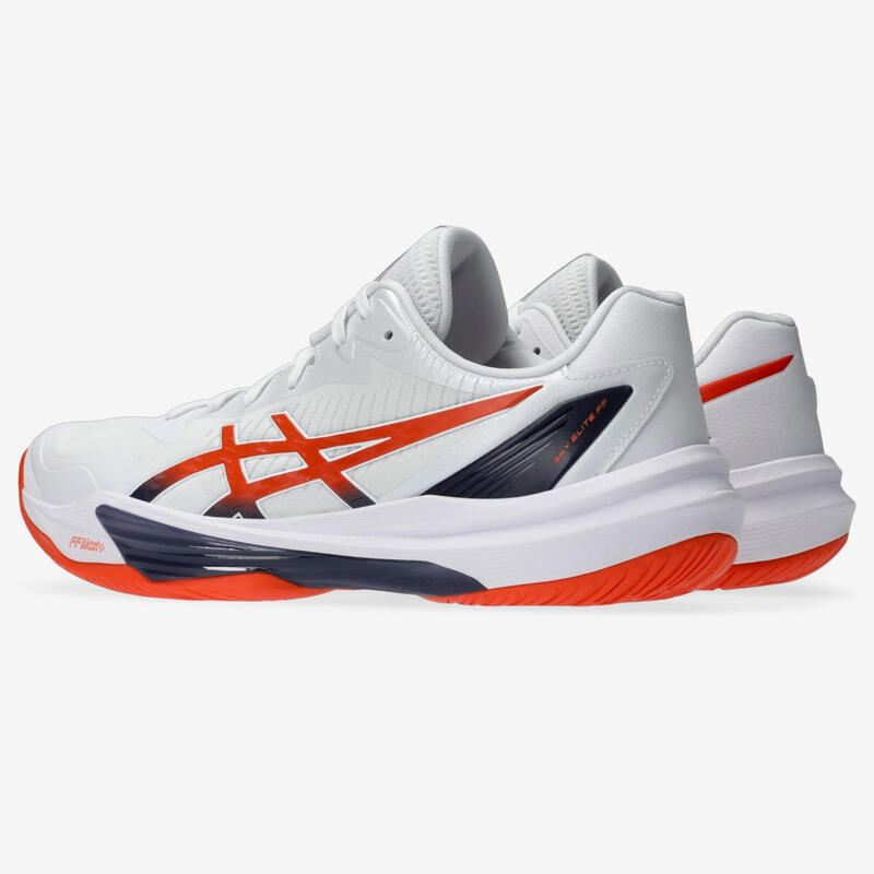 Chaussures de volleyball Homme ASICS Sky Elite Blanc Orange ASICS Decathlon