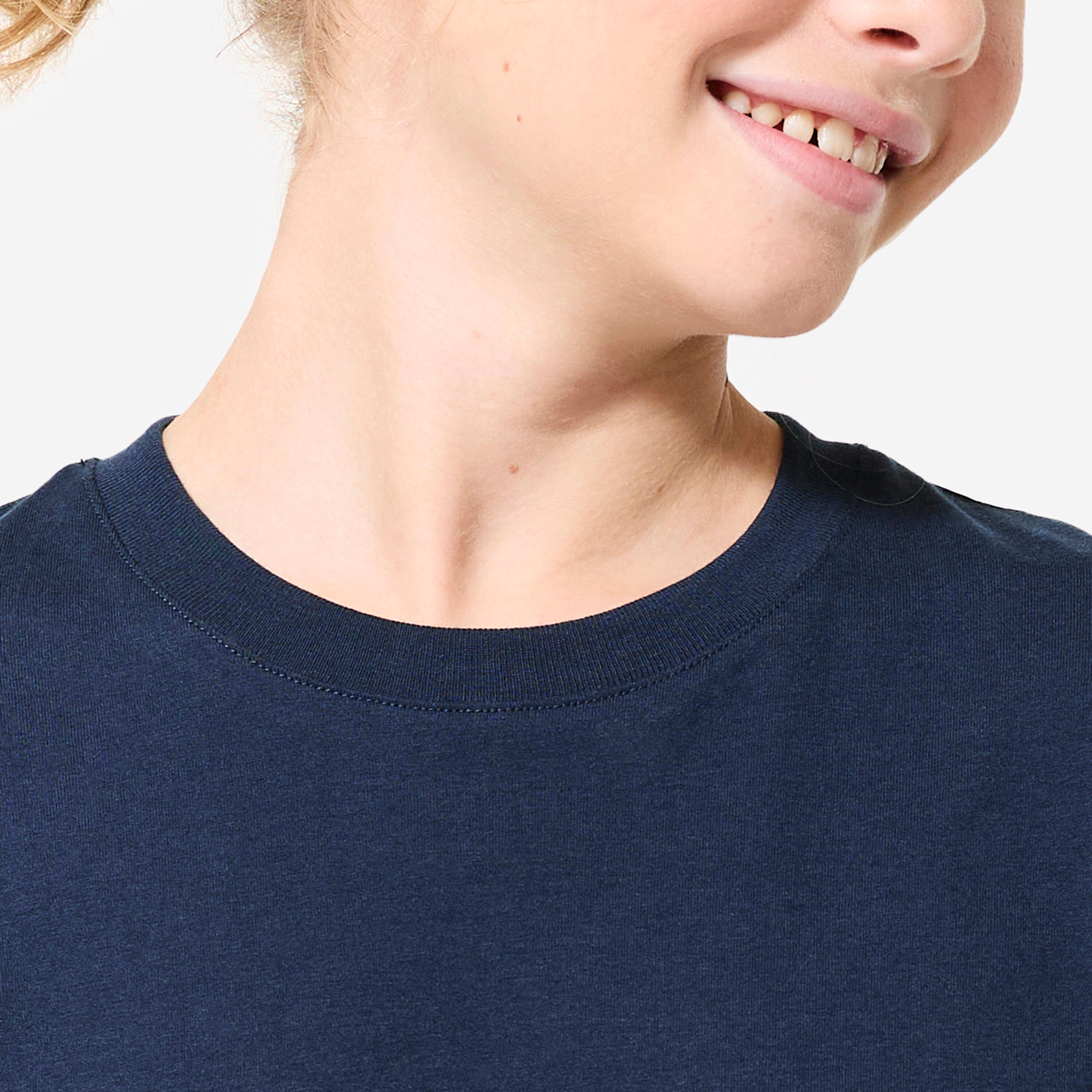 Camiseta Múltiples Deportes Niños Azul Marino Algodón Mixta 3/7