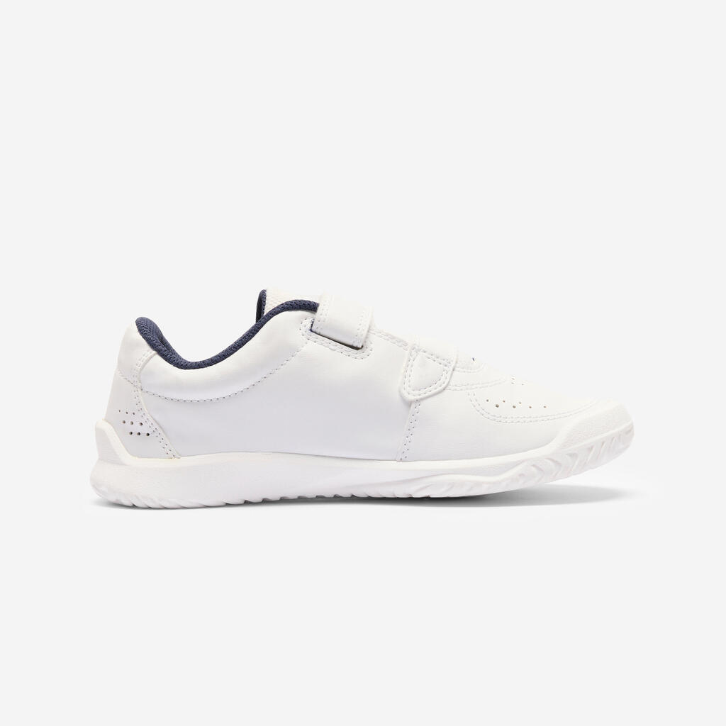 Patike za tenis TS100 na čičak dečje - belo/roze