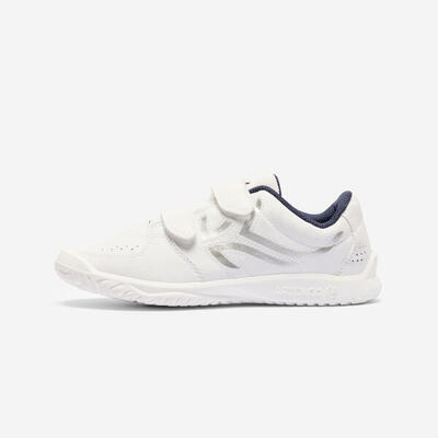 Scarpe da ginnastica bambino TS 100 con strap bianco-rosa dal 26 al 38
