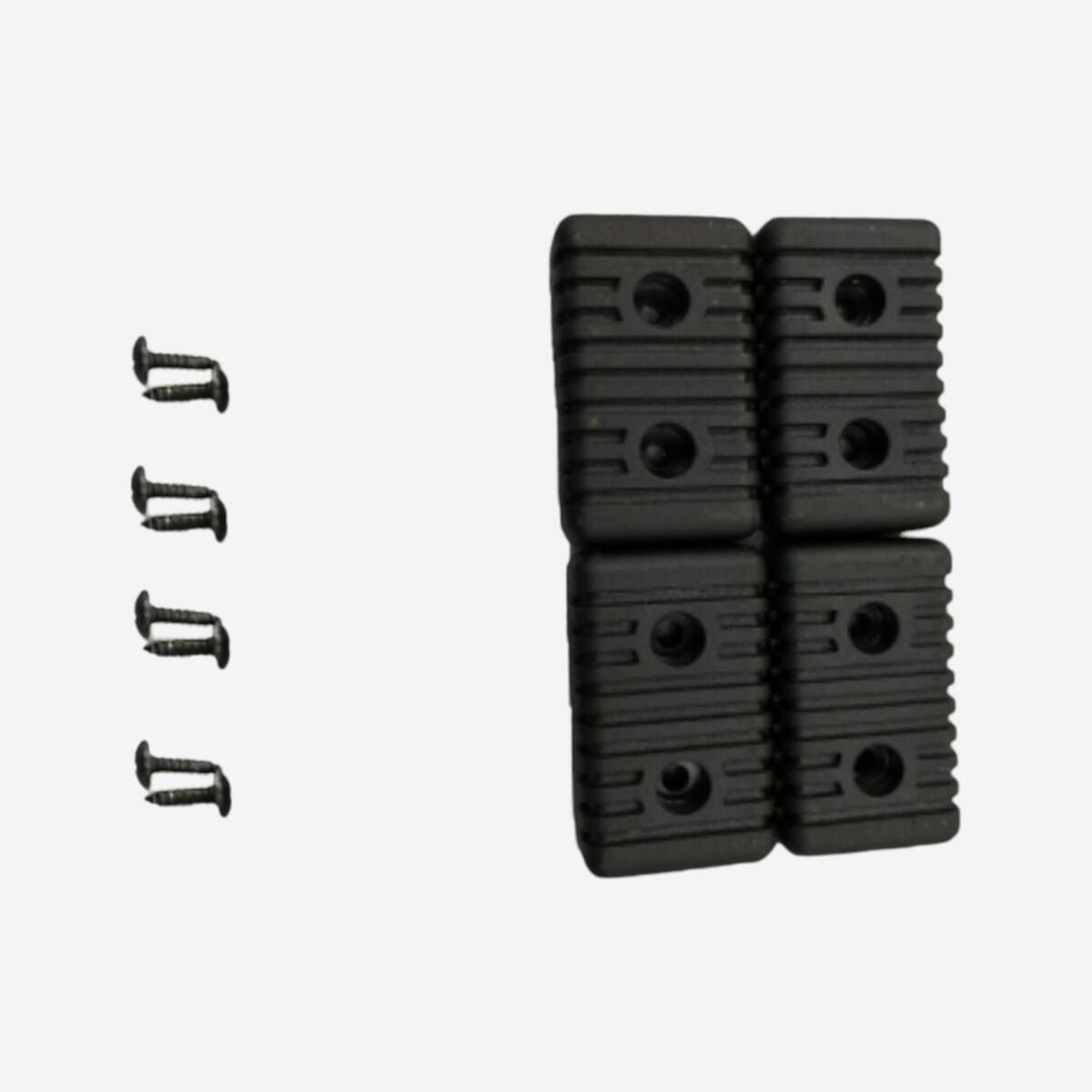 Patin de pied arrière*4, pièce détachée banc musculation, bench press fold