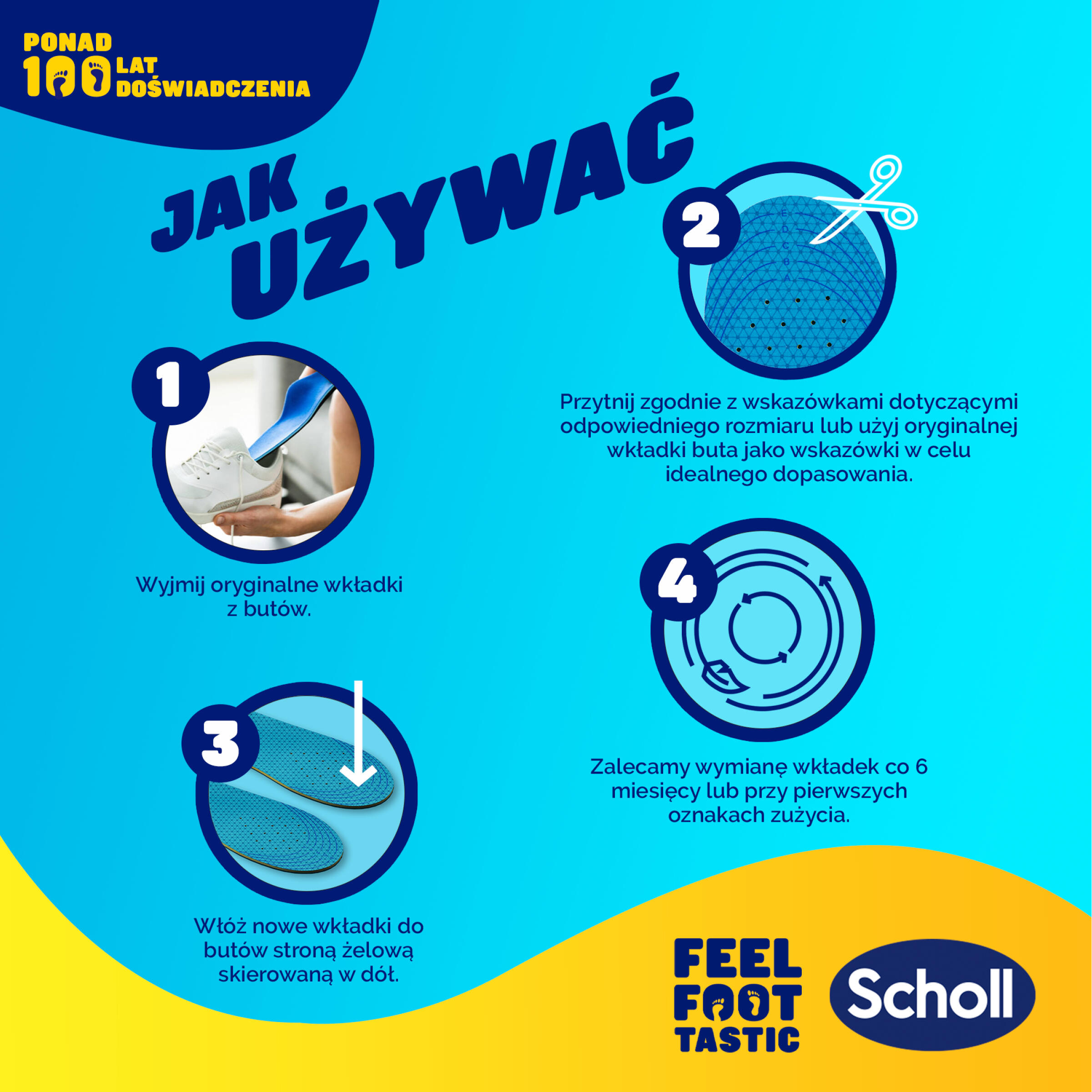 Wkładki do butów Scholl GelActiv® CODZIENNE S (35,5-40,5) 7/8