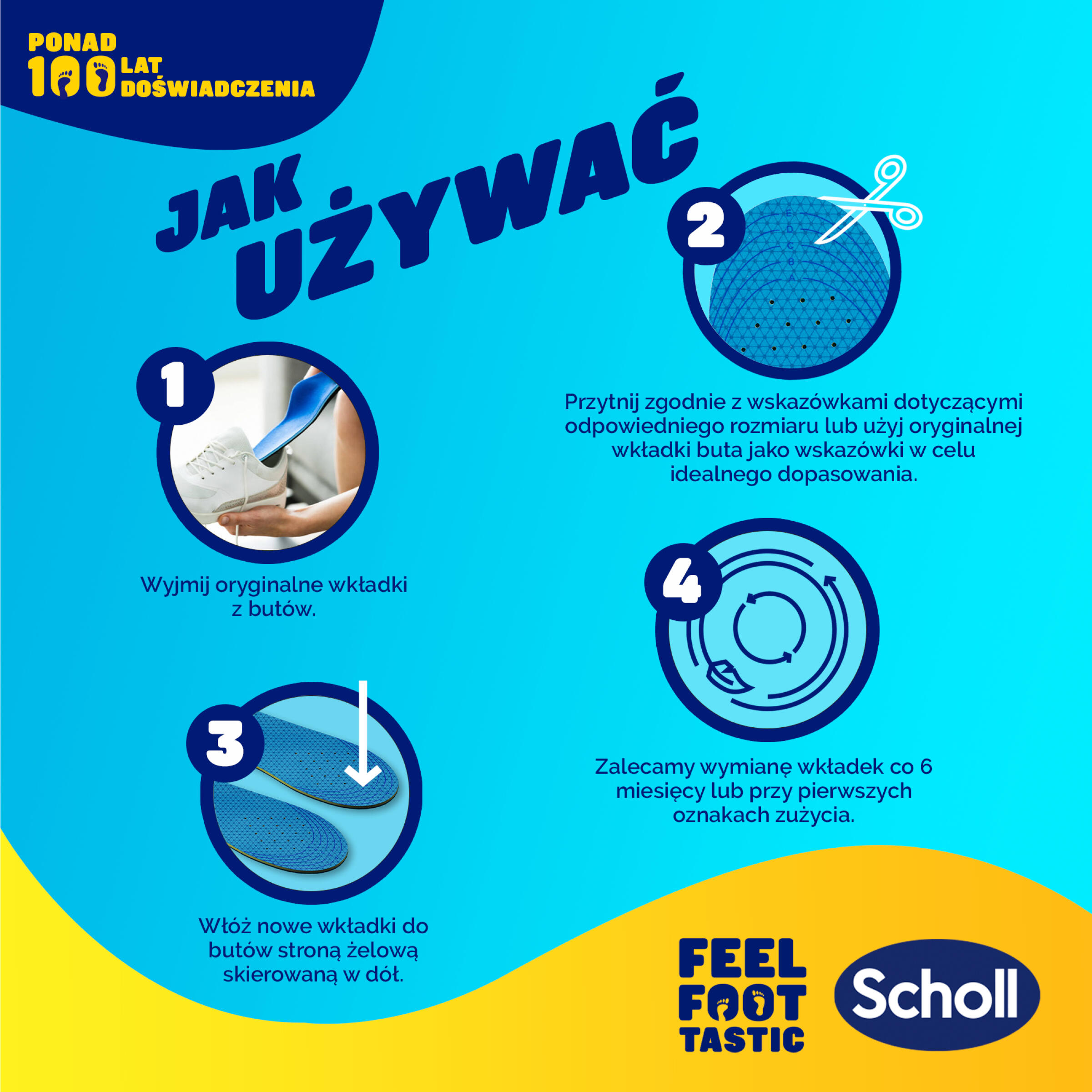Wkładki do butów Scholl GelActiv® CODZIENNE L (40-46,5) 7/8