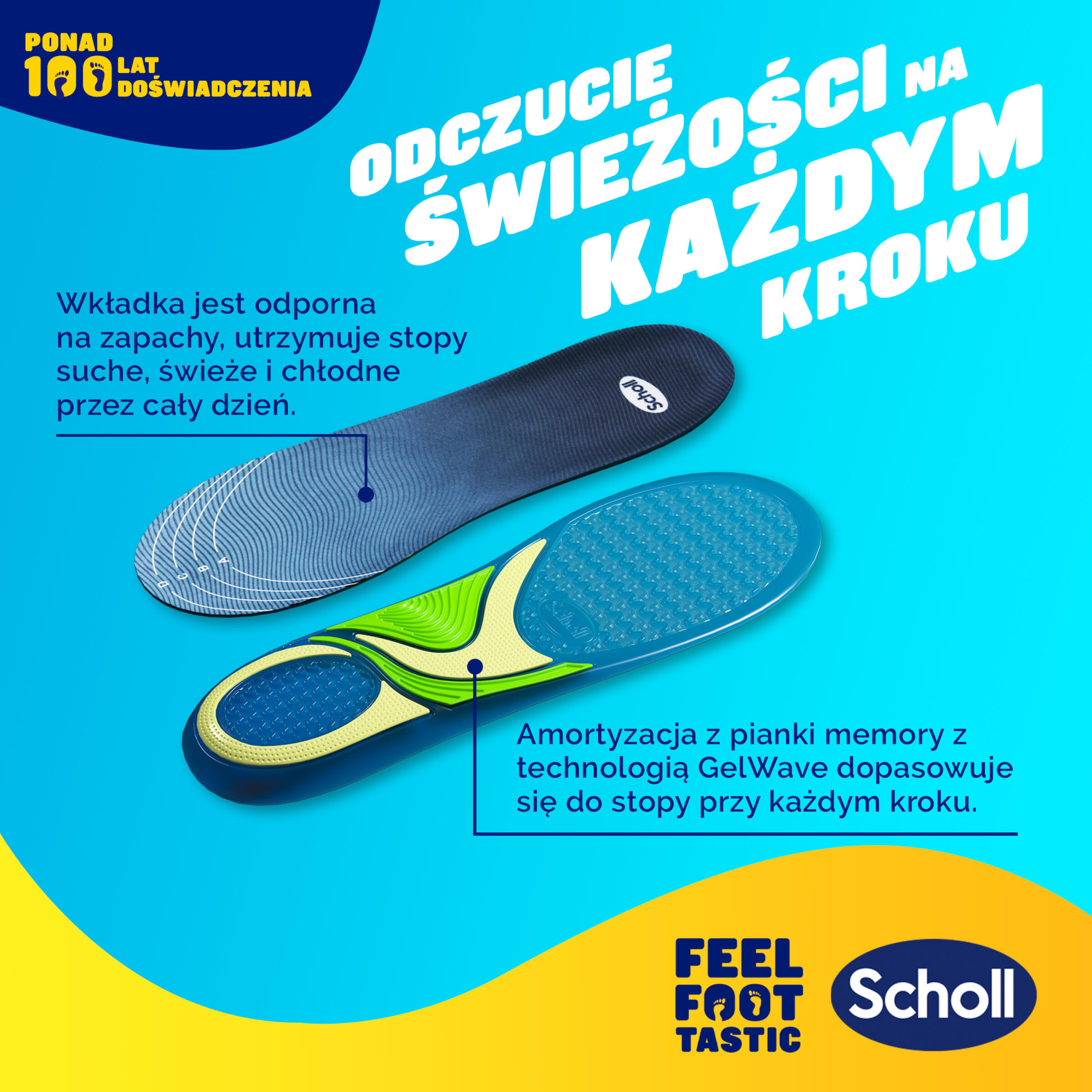 Wkładki do butów Scholl GelActiv® SPORTOWE S (35,5-40,5) 6/8