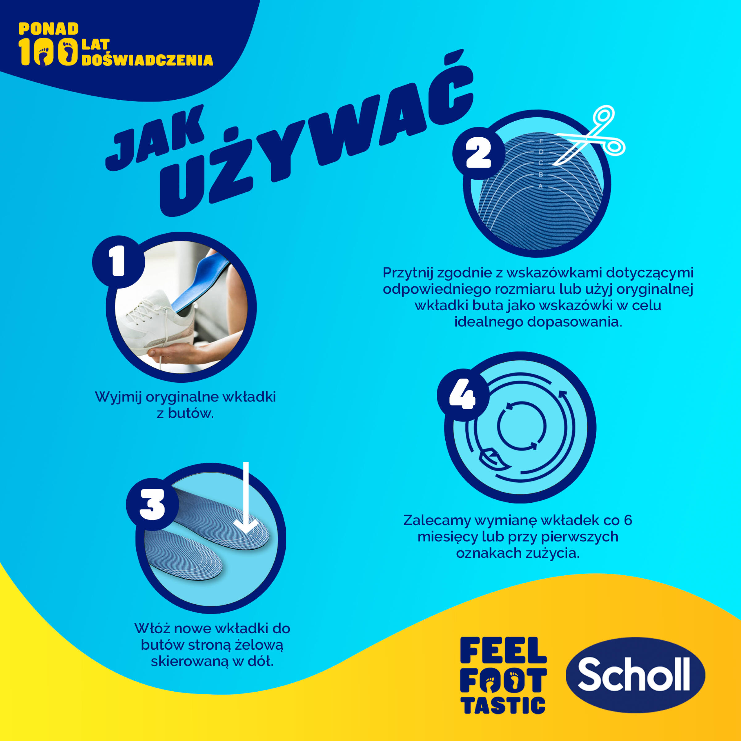 Wkładki do butów Scholl GelActiv® SPORTOWE S (35,5-40,5) 7/8