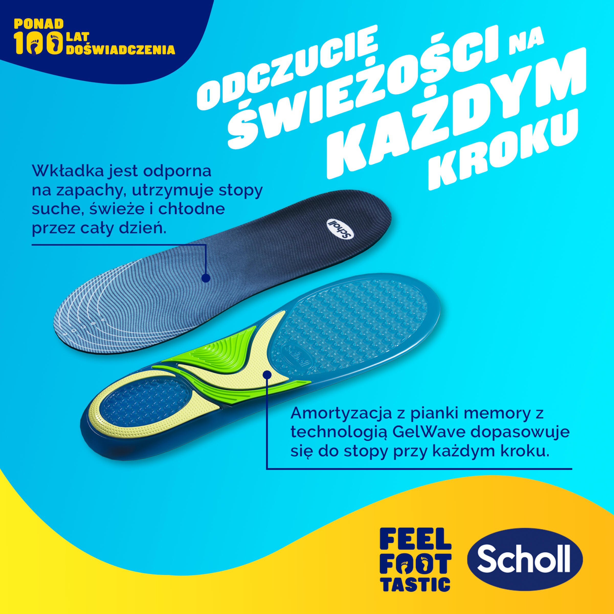 Wkładki do butów Scholl GelActiv® SPORTOWE L (40-46,5) 6/8