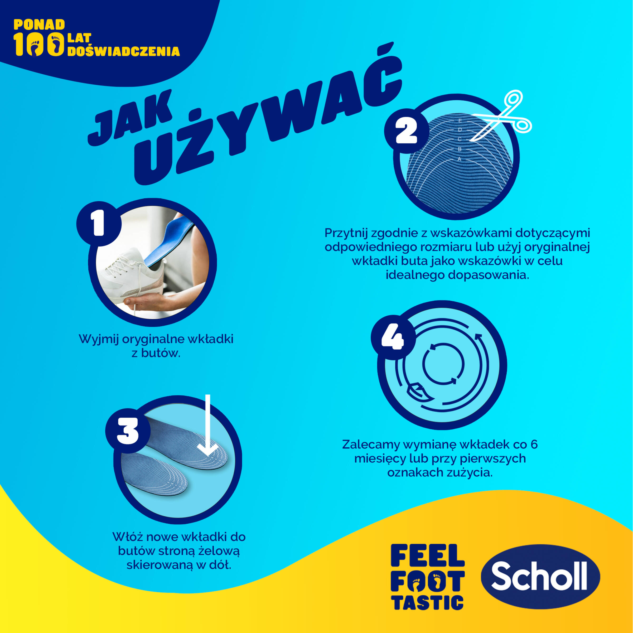 Wkładki do butów Scholl GelActiv® SPORTOWE L (40-46,5) 7/8