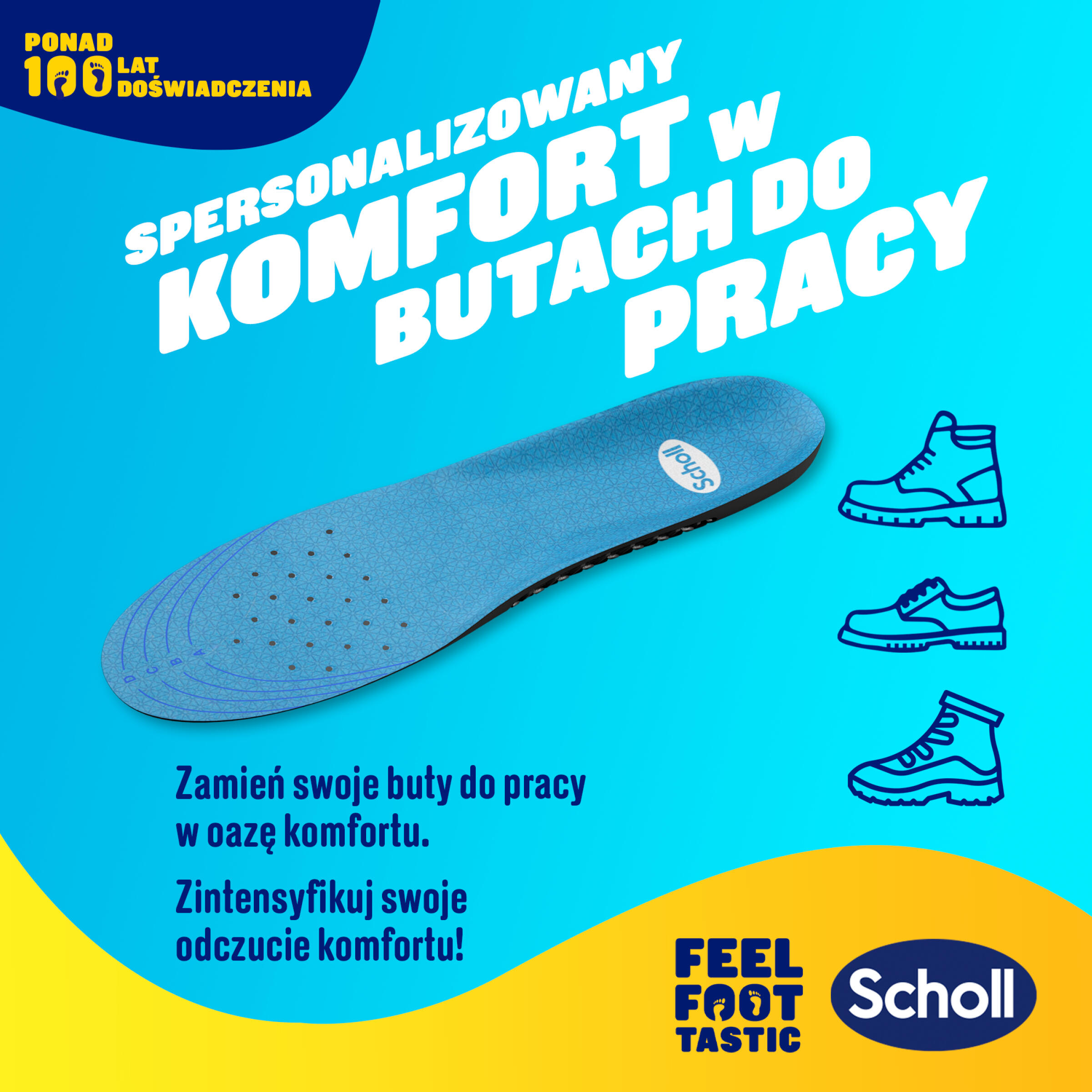Wkładki do butów Scholl GelActiv® DO PRACY S (35,5-40,5) 5/8