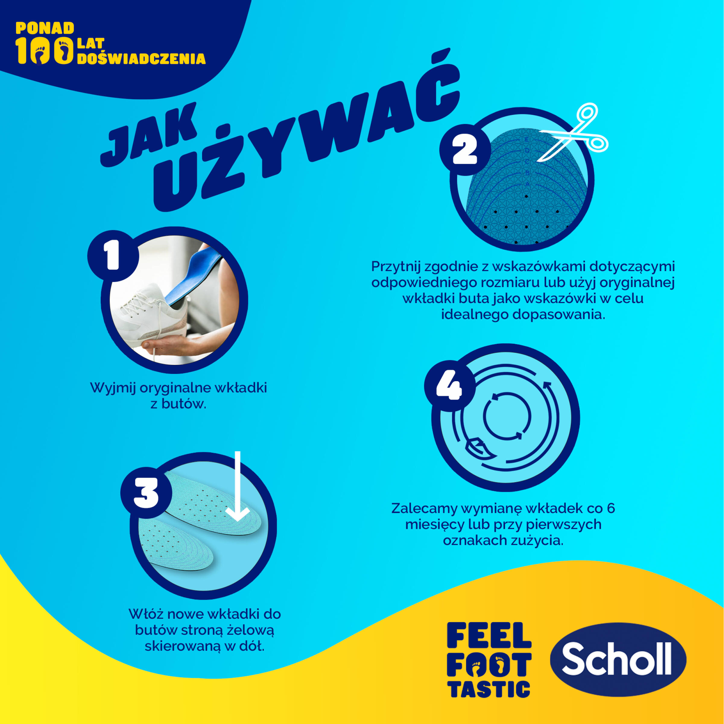 Wkładki do butów Scholl GelActiv® DO PRACY S (35,5-40,5) 7/8