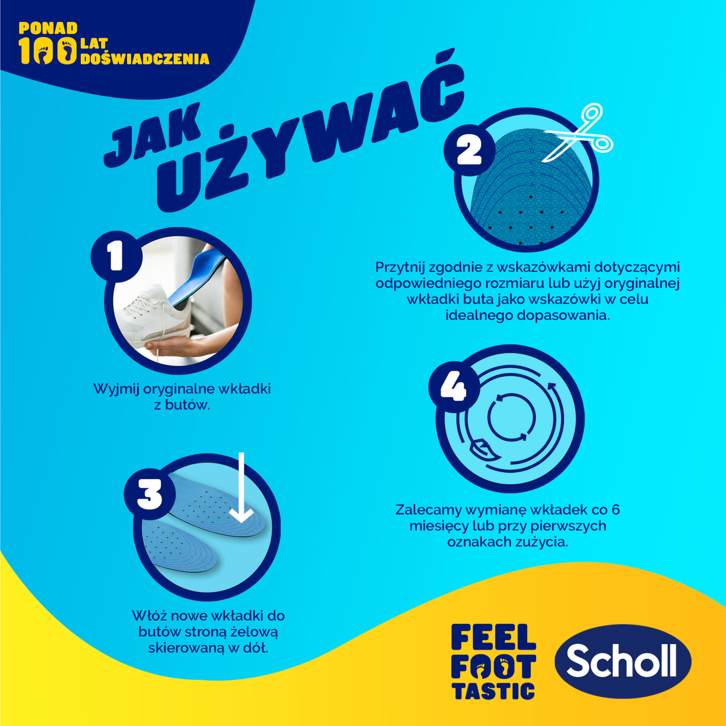 Wkładki do butów Scholl GelActiv® DO PRACY L (40-46,5) 7/8