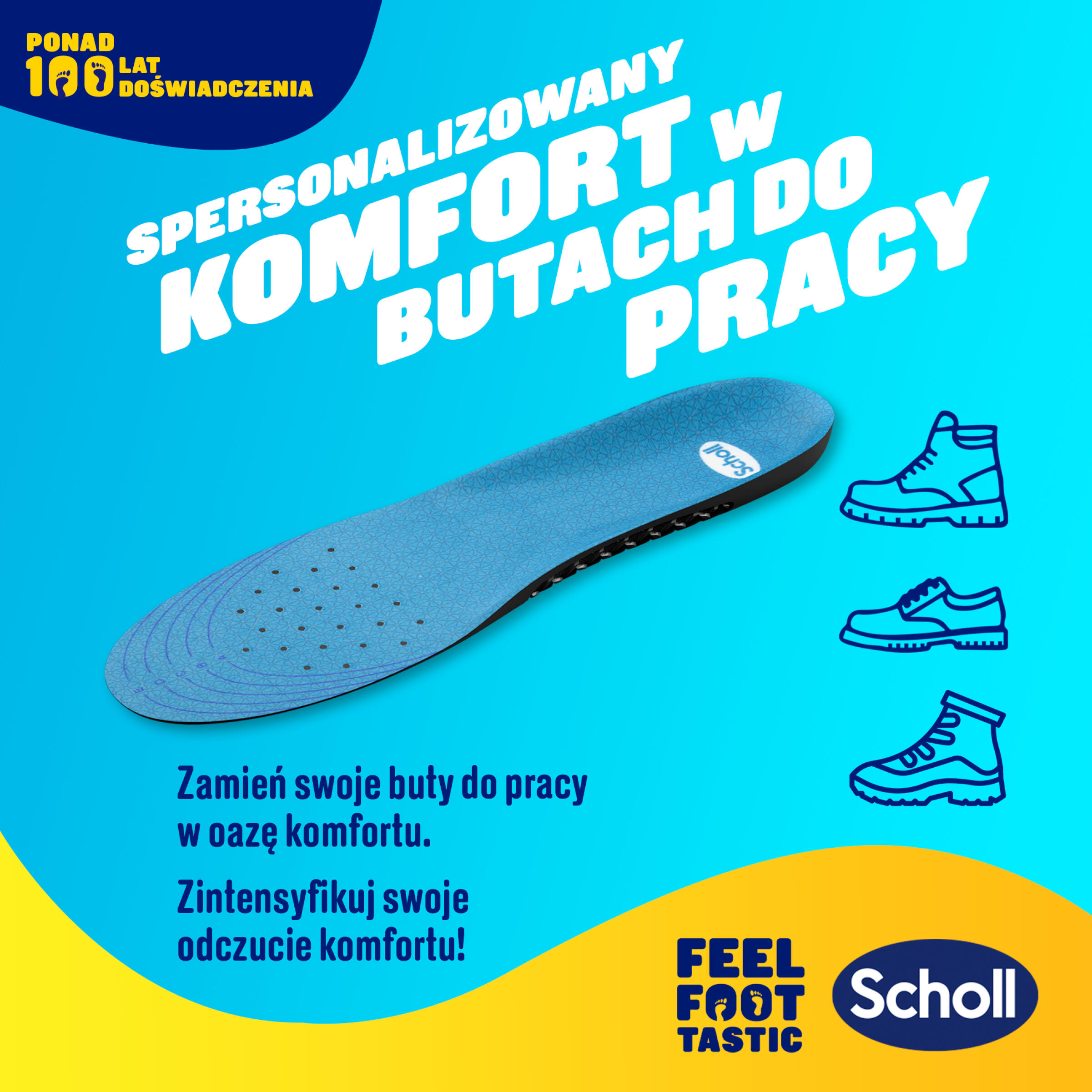 Wkładki do butów Scholl GelActiv® DO PRACY L (40-46,5) 5/8