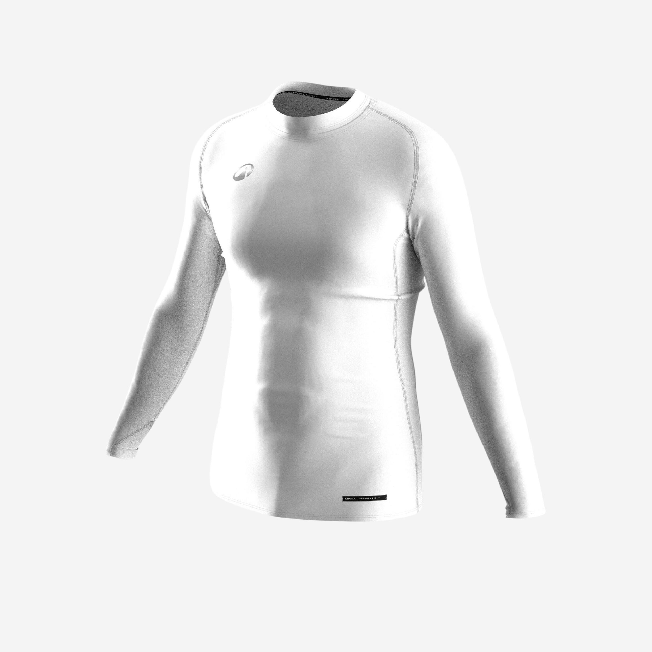 KIPSTA Maglia termica calcio KEEPDRY CLUB bianca