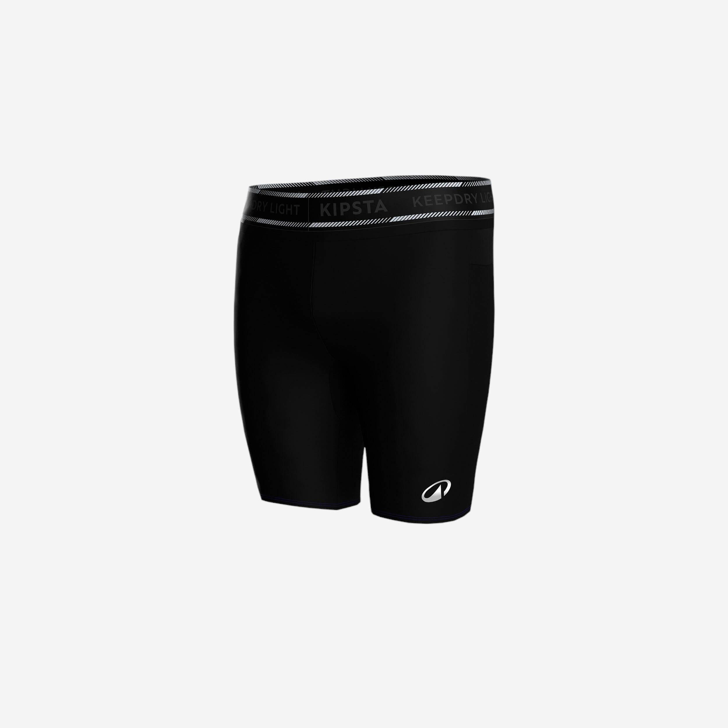 Unisex Football Undershorts Keepdry Light - Black