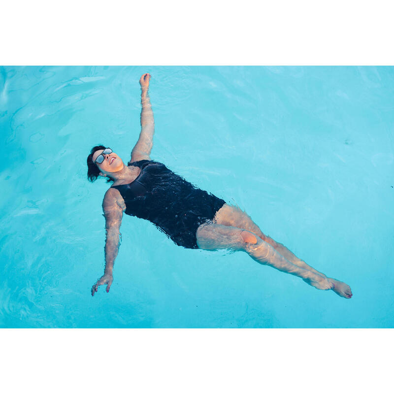 Maillot de bain 1 pièce shorty natation Femme  - Dova bleu marine