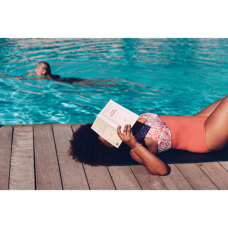 Maillot de bain 1 pièce aquafitness Femme - Rosy rouge