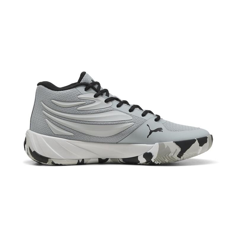 Chaussure de basketball Adulte - PUMA Court Pro gris et blanc