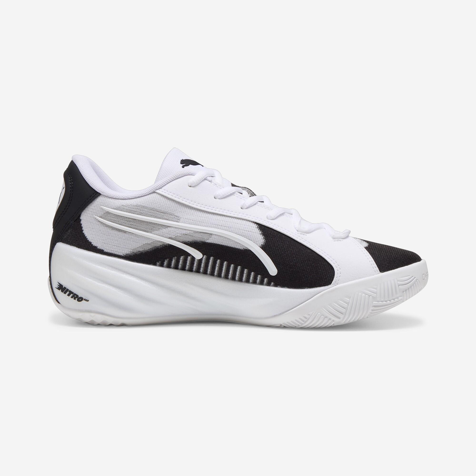 Sabatilles de bàsquet Adult - PUMA All-Pro NITRO negre i blanc 6/8