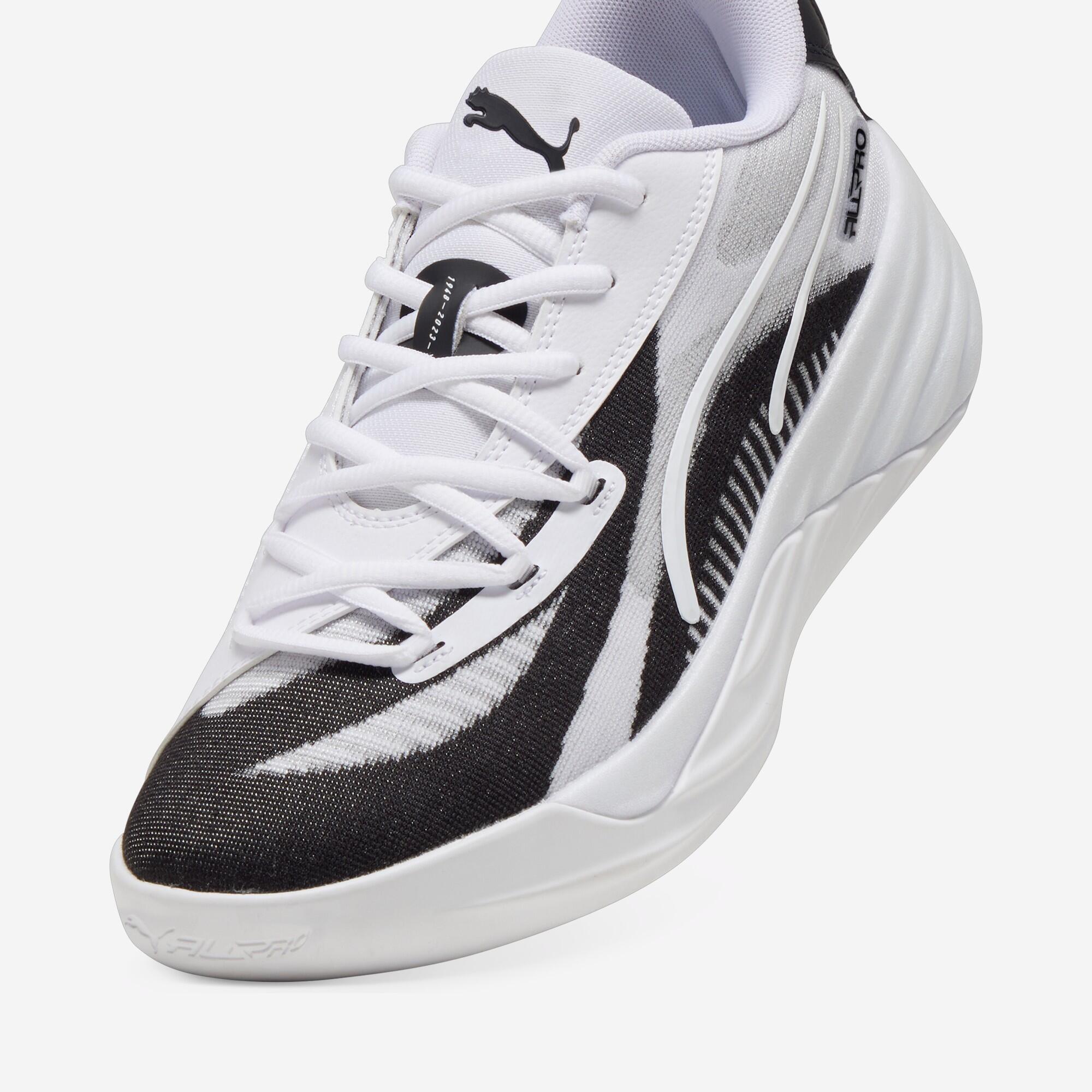 Sabatilles de bàsquet Adult - PUMA All-Pro NITRO negre i blanc 7/8
