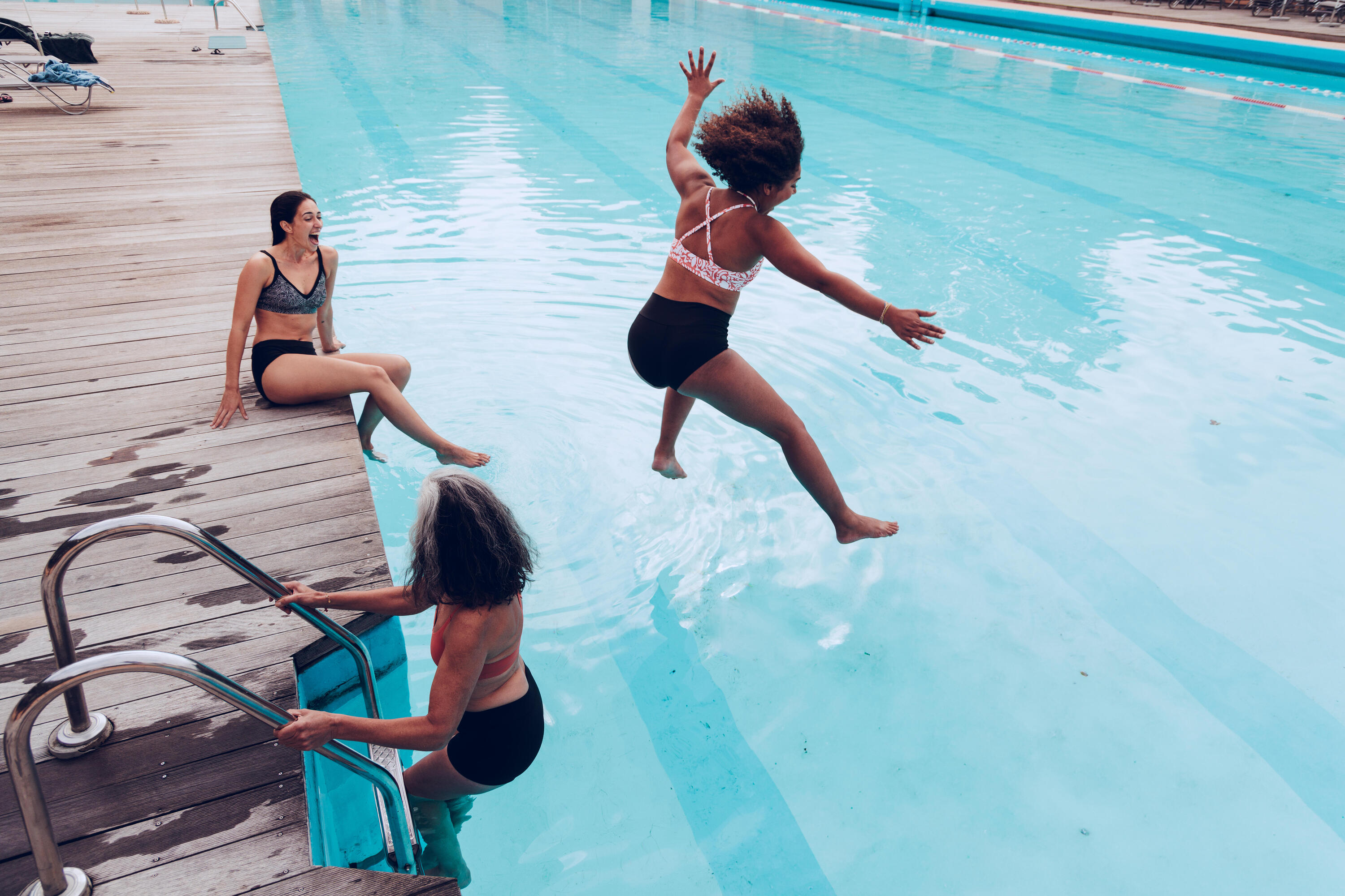 Sportbikini Hose Boxer Damen - Nina schwarz  8/8