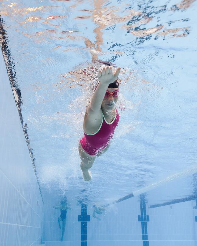 Schwimmbrille 100 X-Base Kinder koralle 